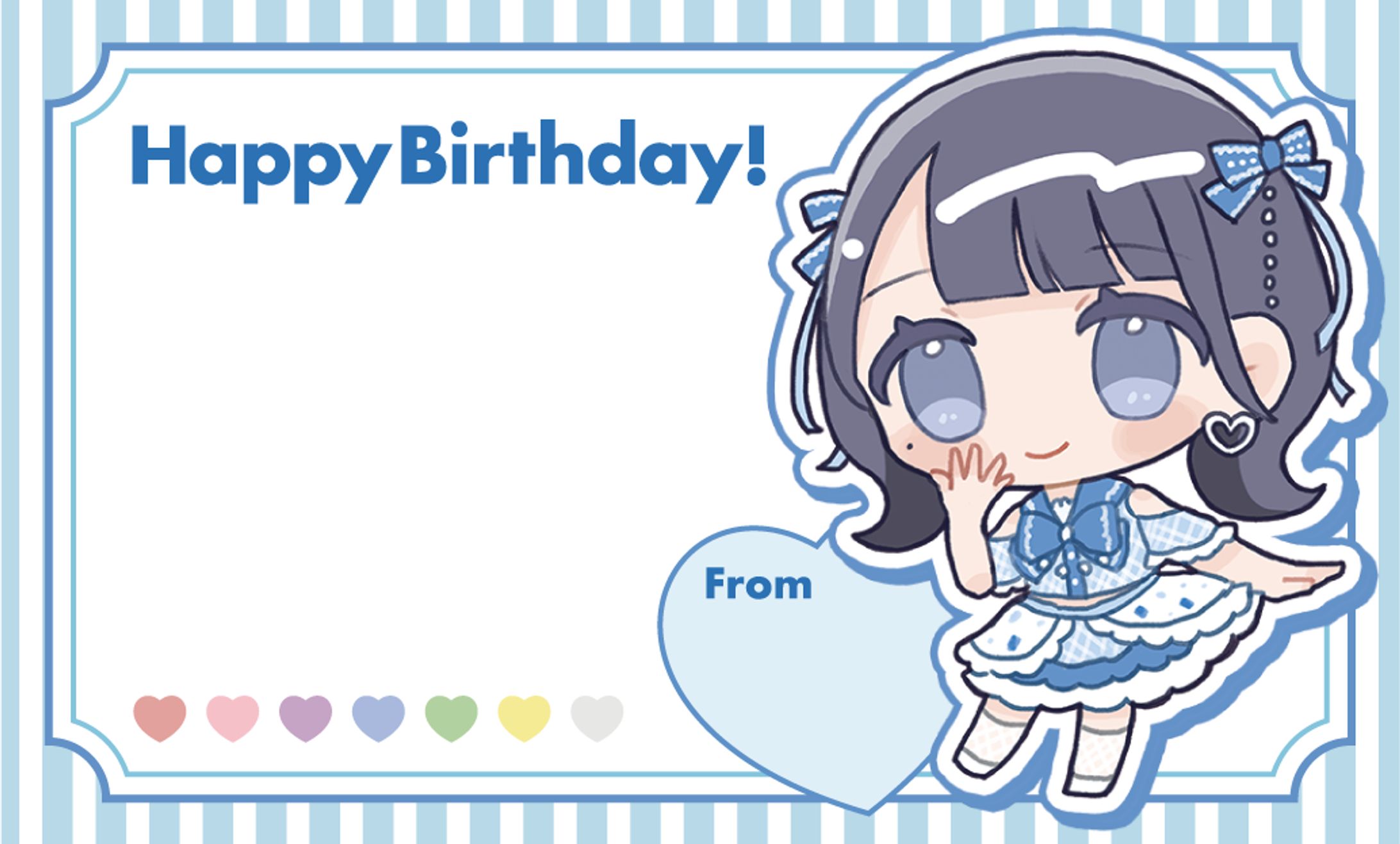 ドラマチックレコード小野莉々さん生誕2024【メッセージカード】-1