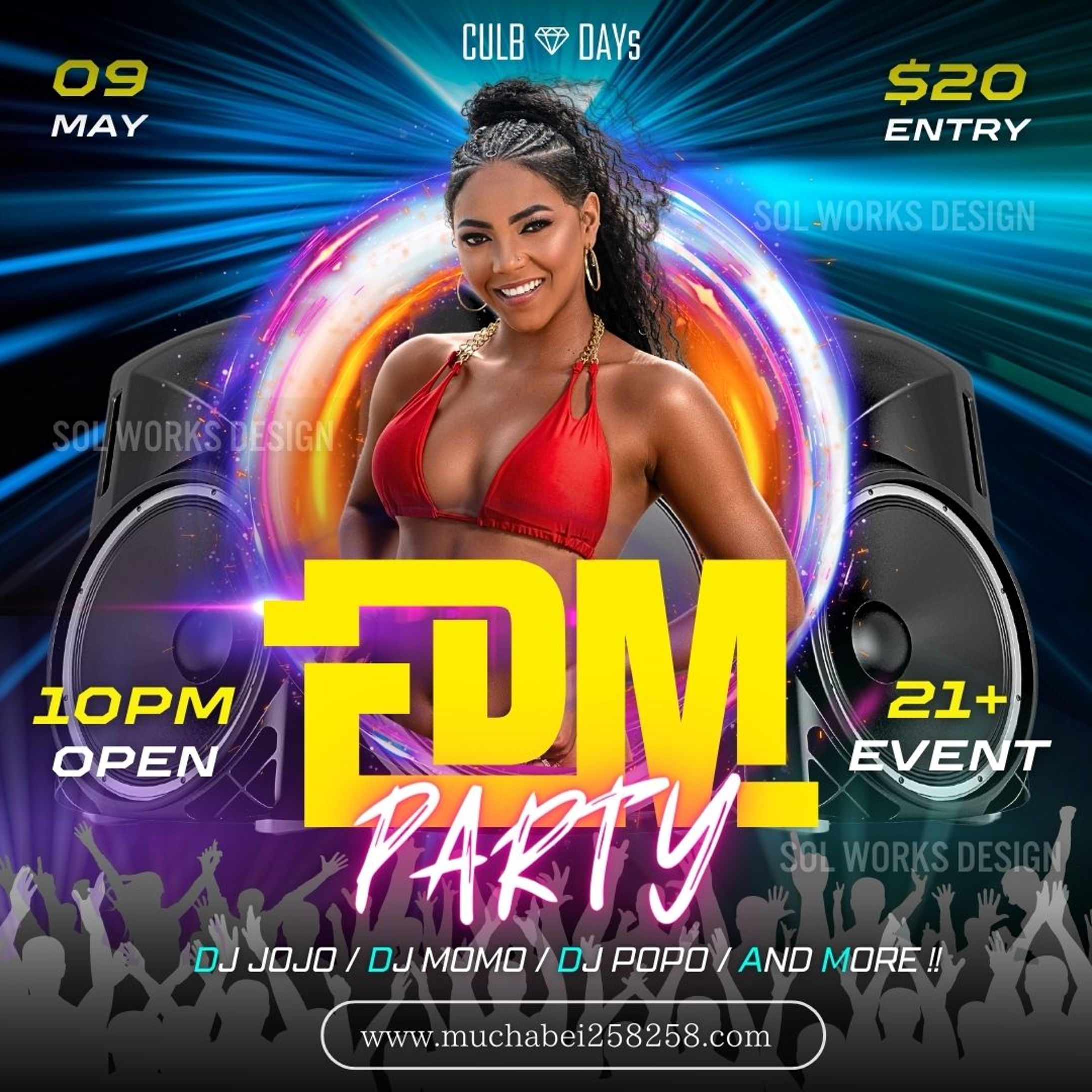 Nightclub SNS flyer Design2-1