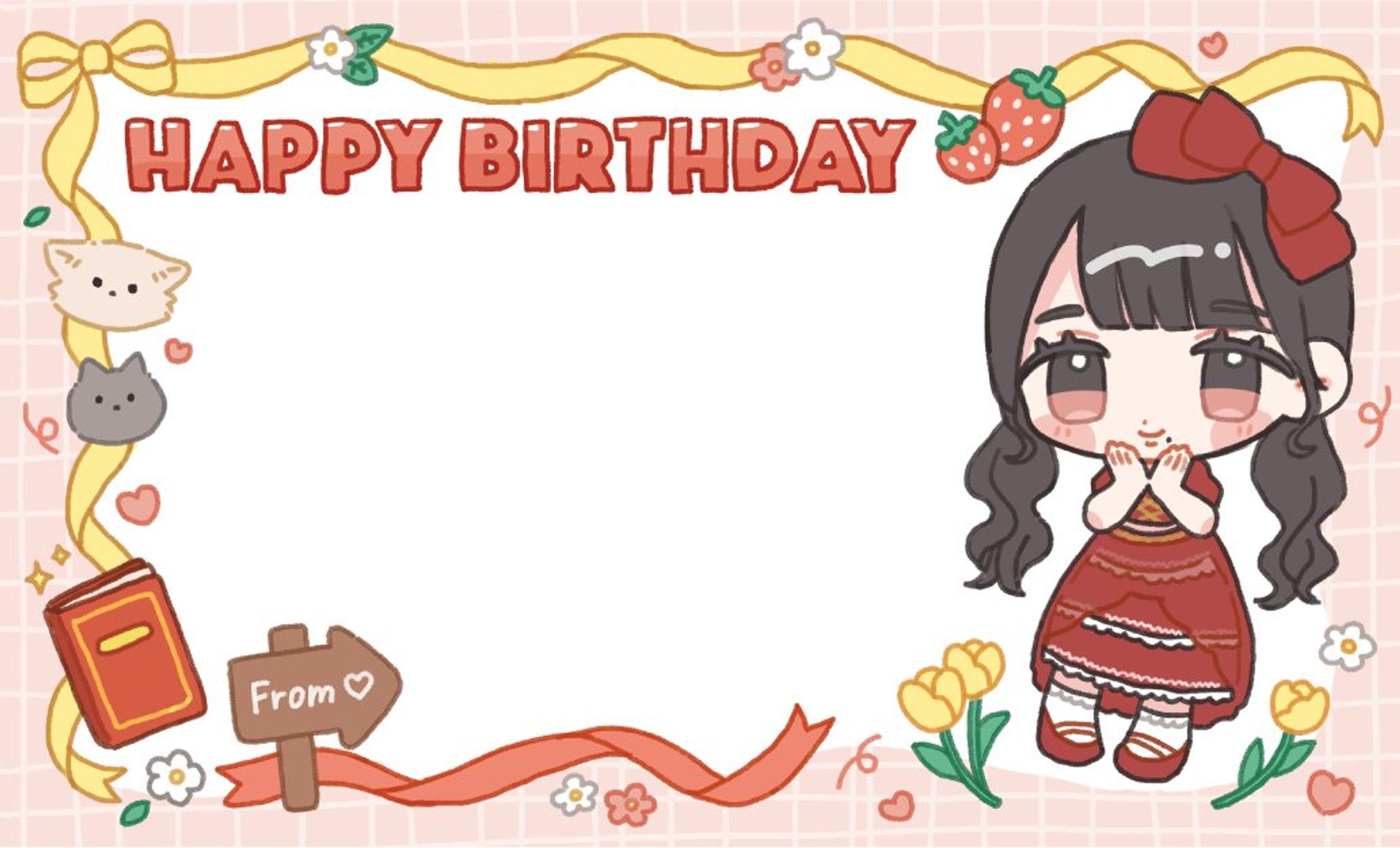 ルージュブック瀬奈晴香さん生誕2024【メッセージカード】-1