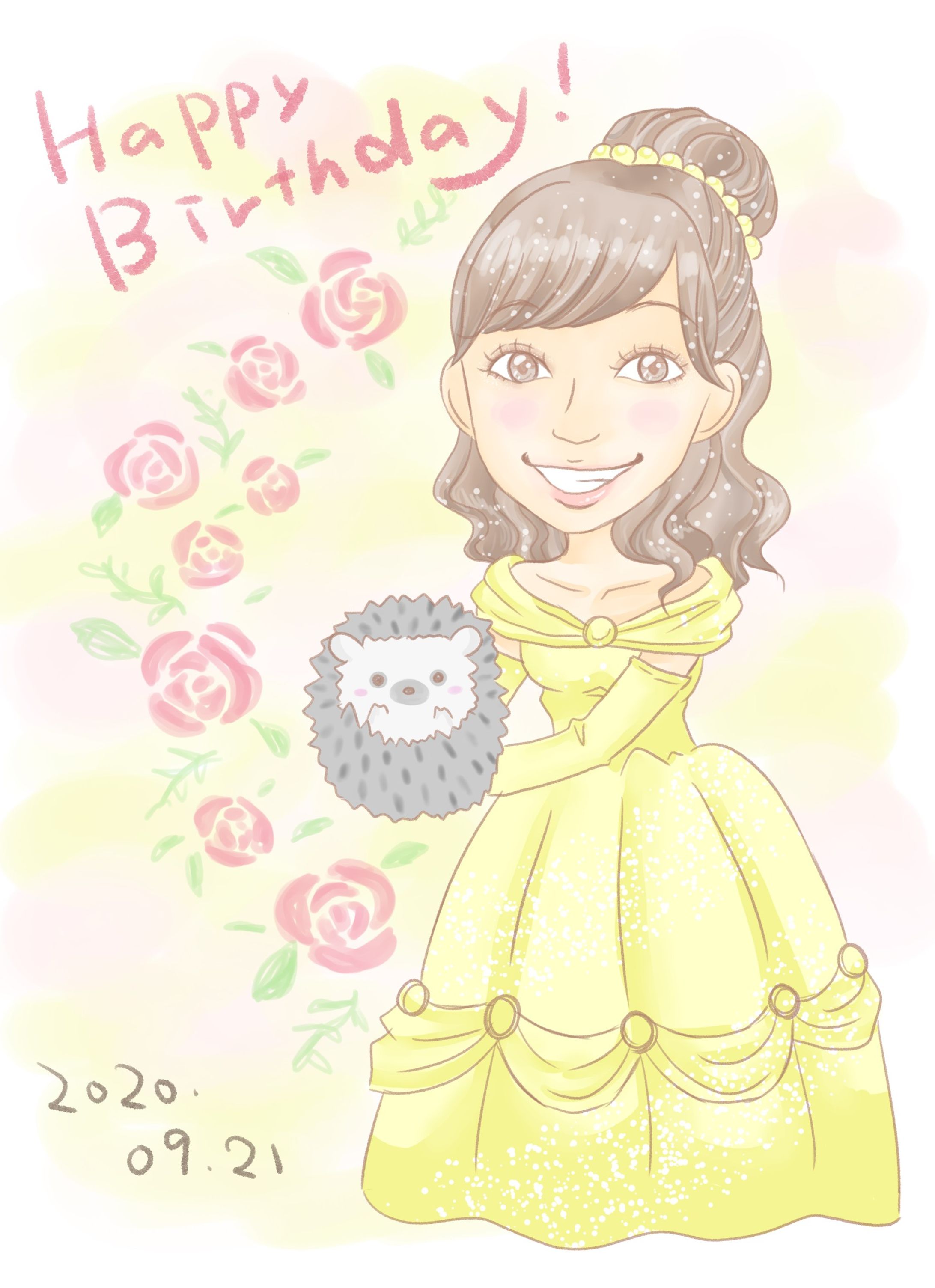 お誕生日プレゼントイラスト-1