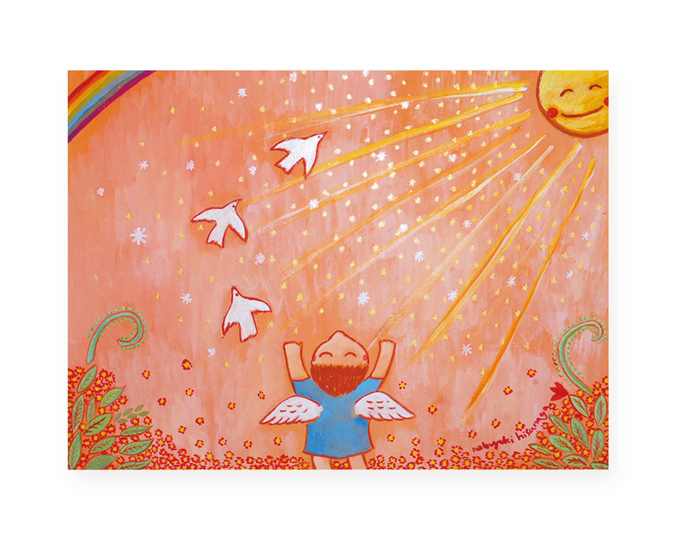 [イラスト]想像画「今ここに祈る」-1