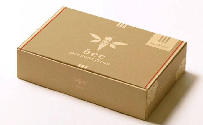 オーガニック蜂蜜の石鹸パッケージ