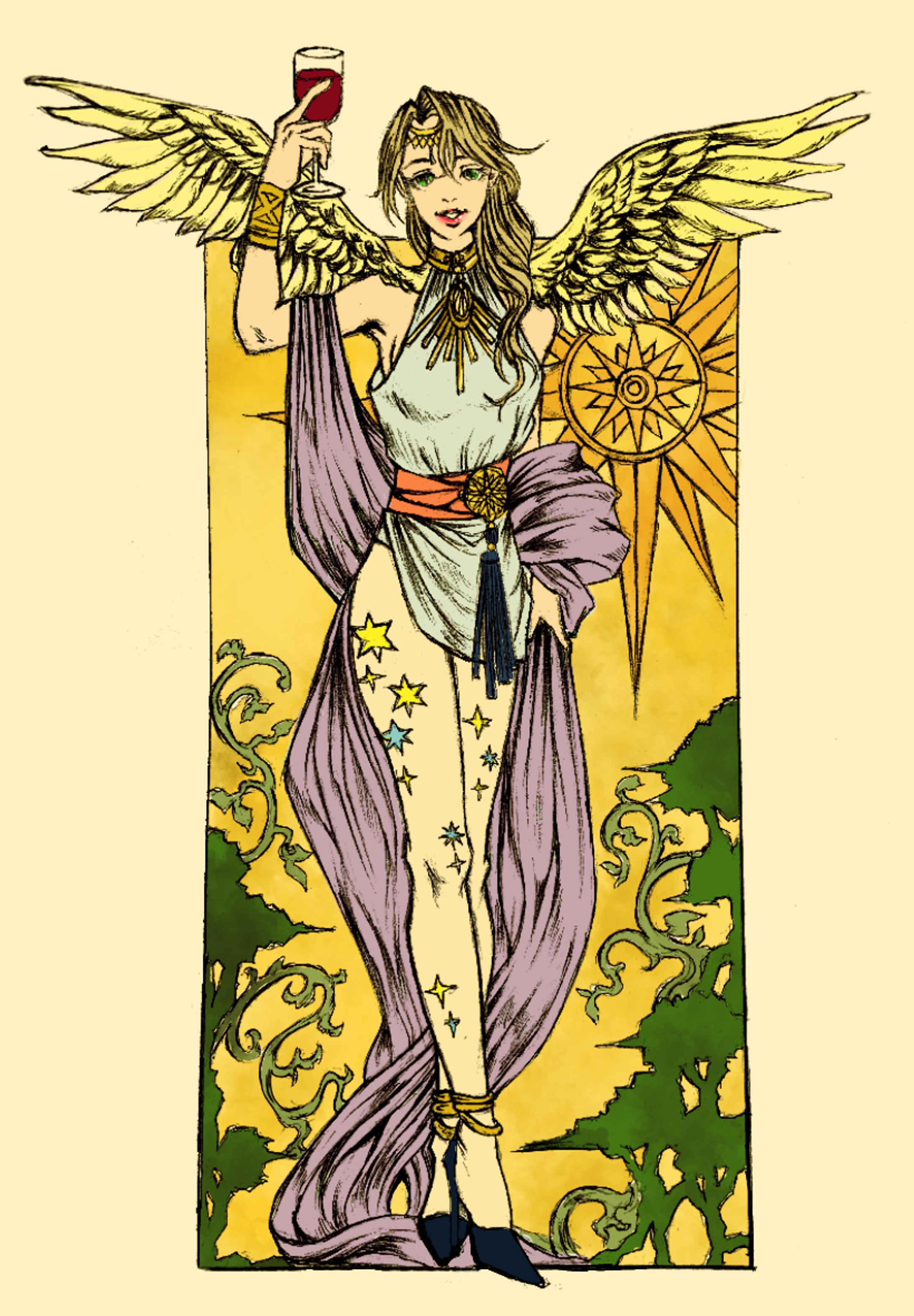 祝杯  パンフレットのイラスト-1