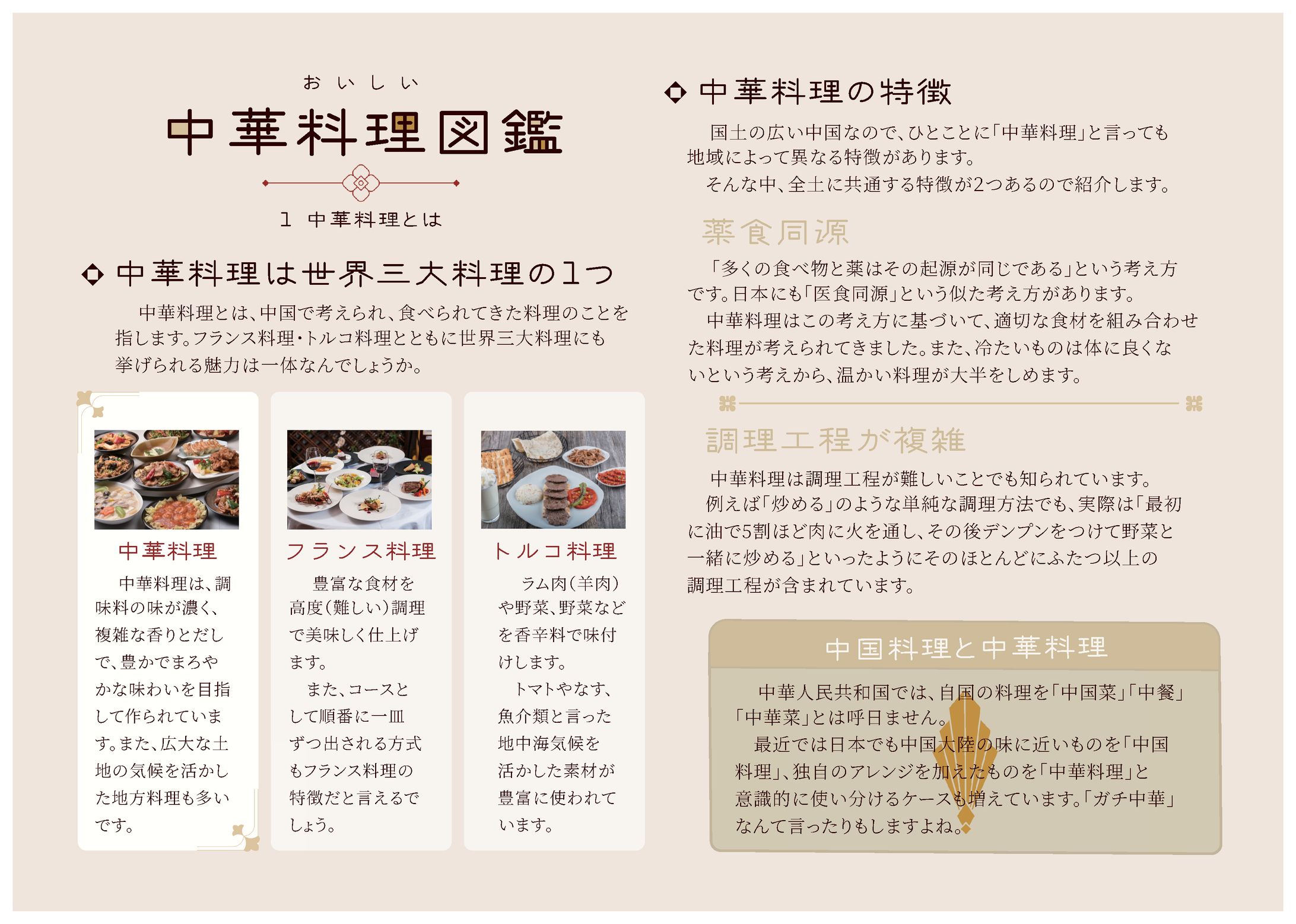 中学生向け教材　中華料理とは-1