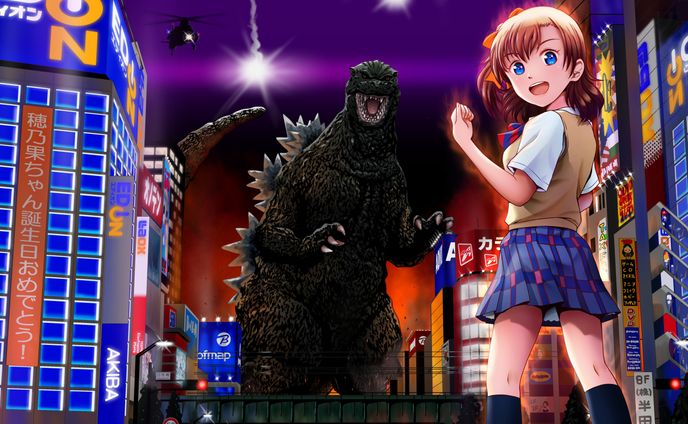 ラブライブ！×ゴジラファンアート