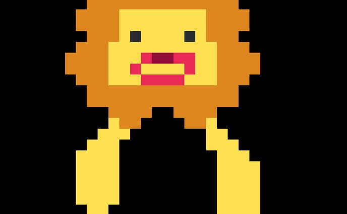 ポンデライオンドット絵化