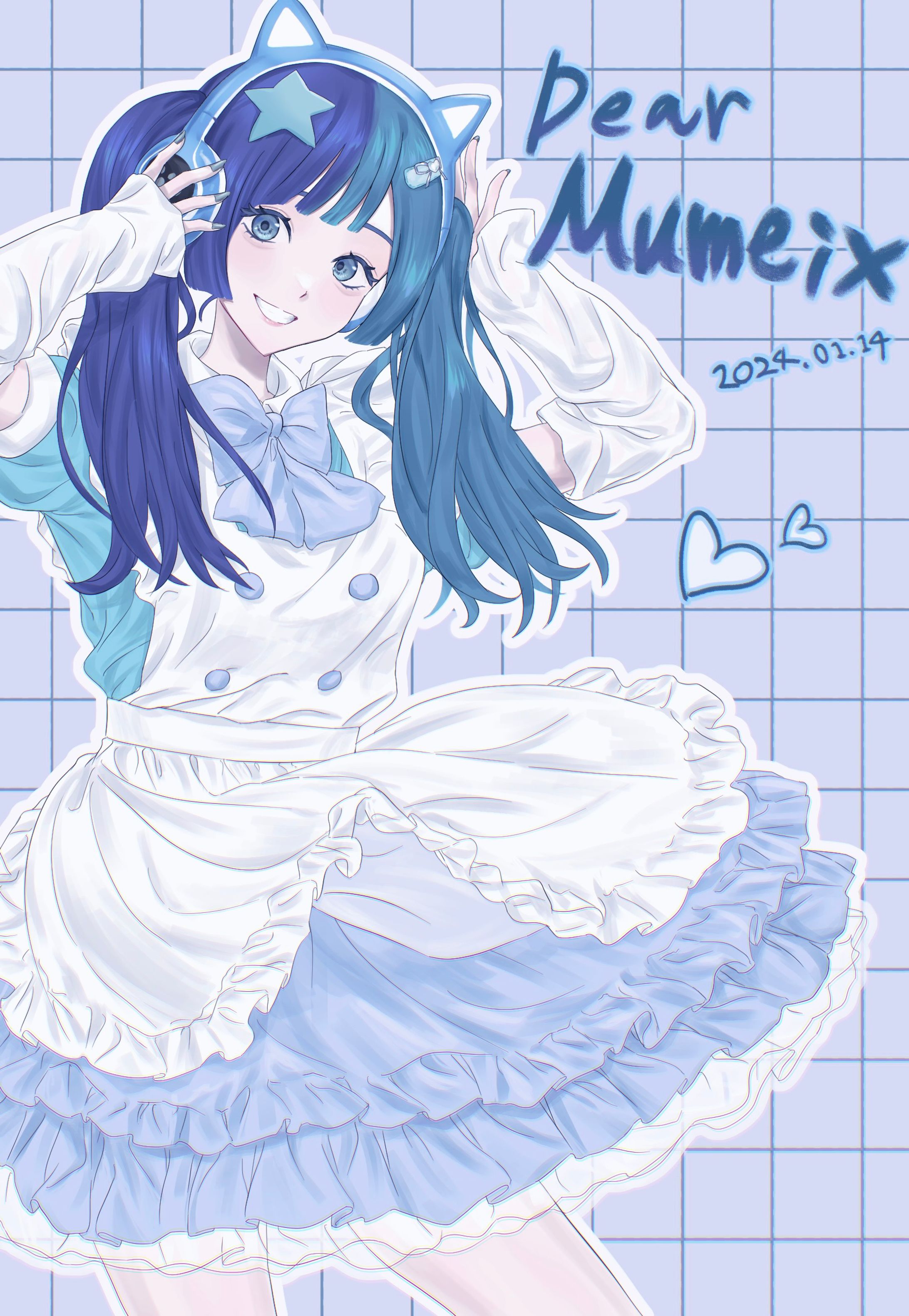 青メイド-1