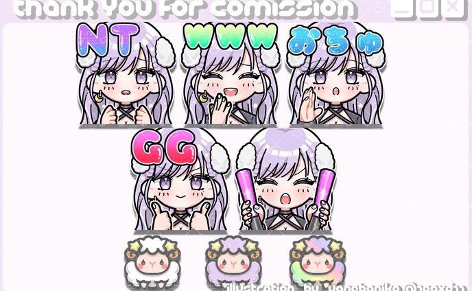 chuu様スタンプ&バッジ