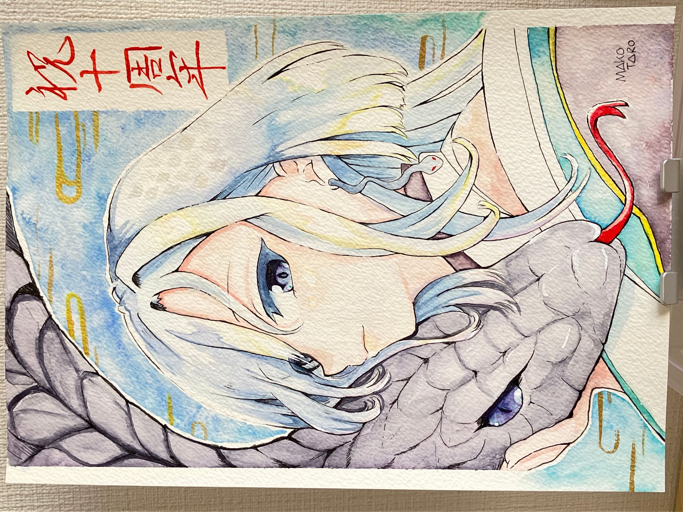 真白水彩画-1