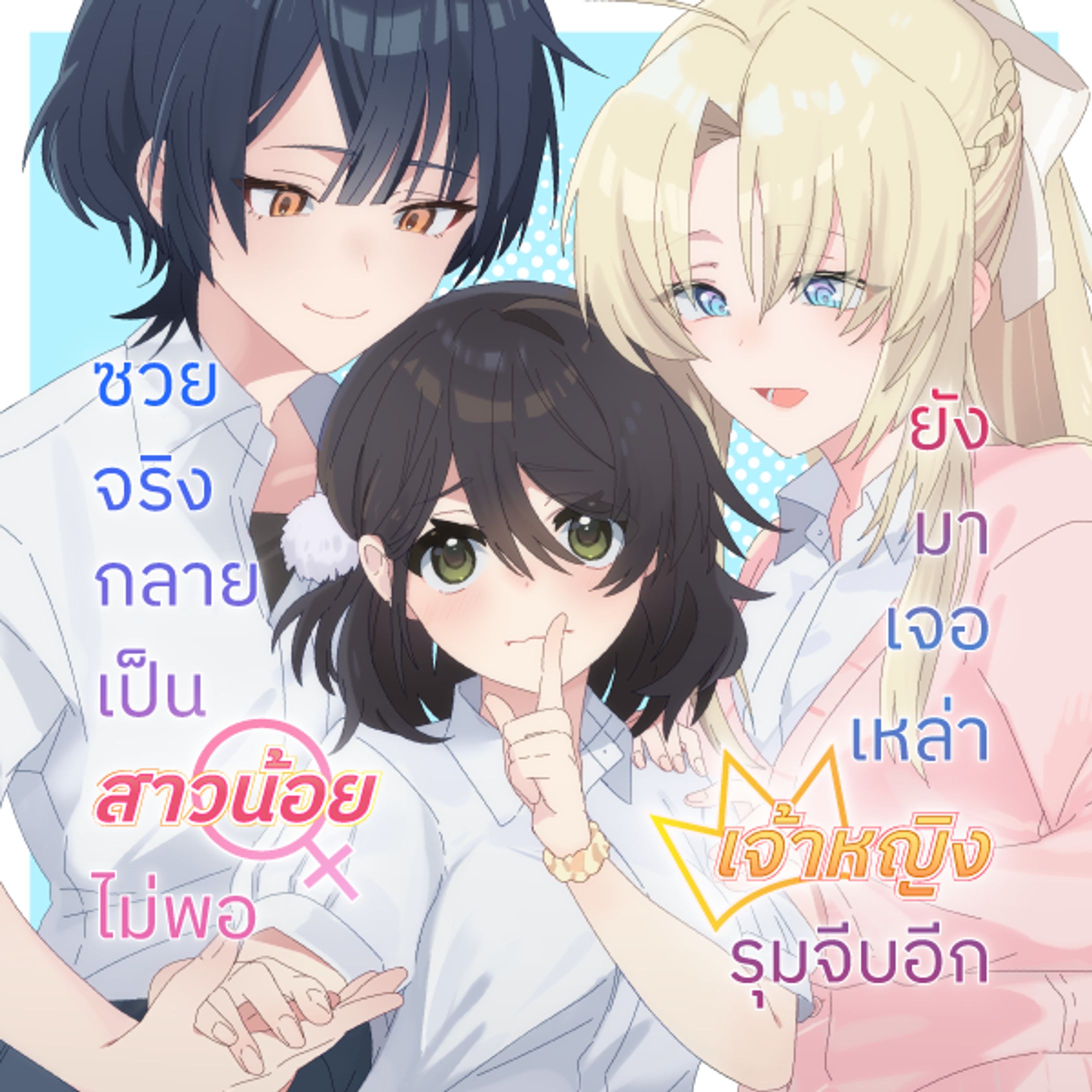 2025 Lightnovel Cover & Banner [ ซวยจริง กลายเป็นสาวน้อยไม่พอยังเจอเหล่าเจ้าหญิงประจำโรงเรียนจีบอีก ] for Suki_pot-1