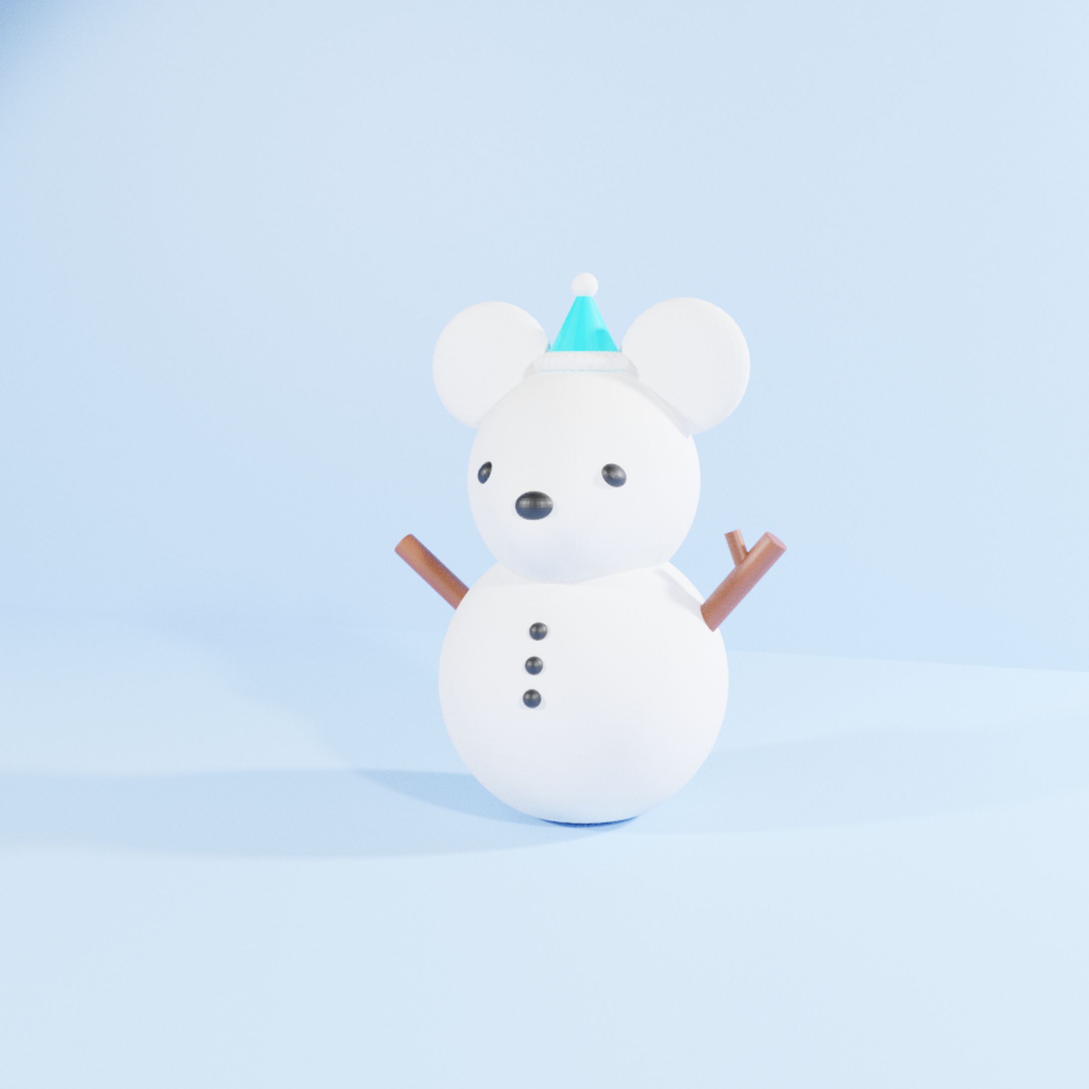 ネズミ雪だるま-1