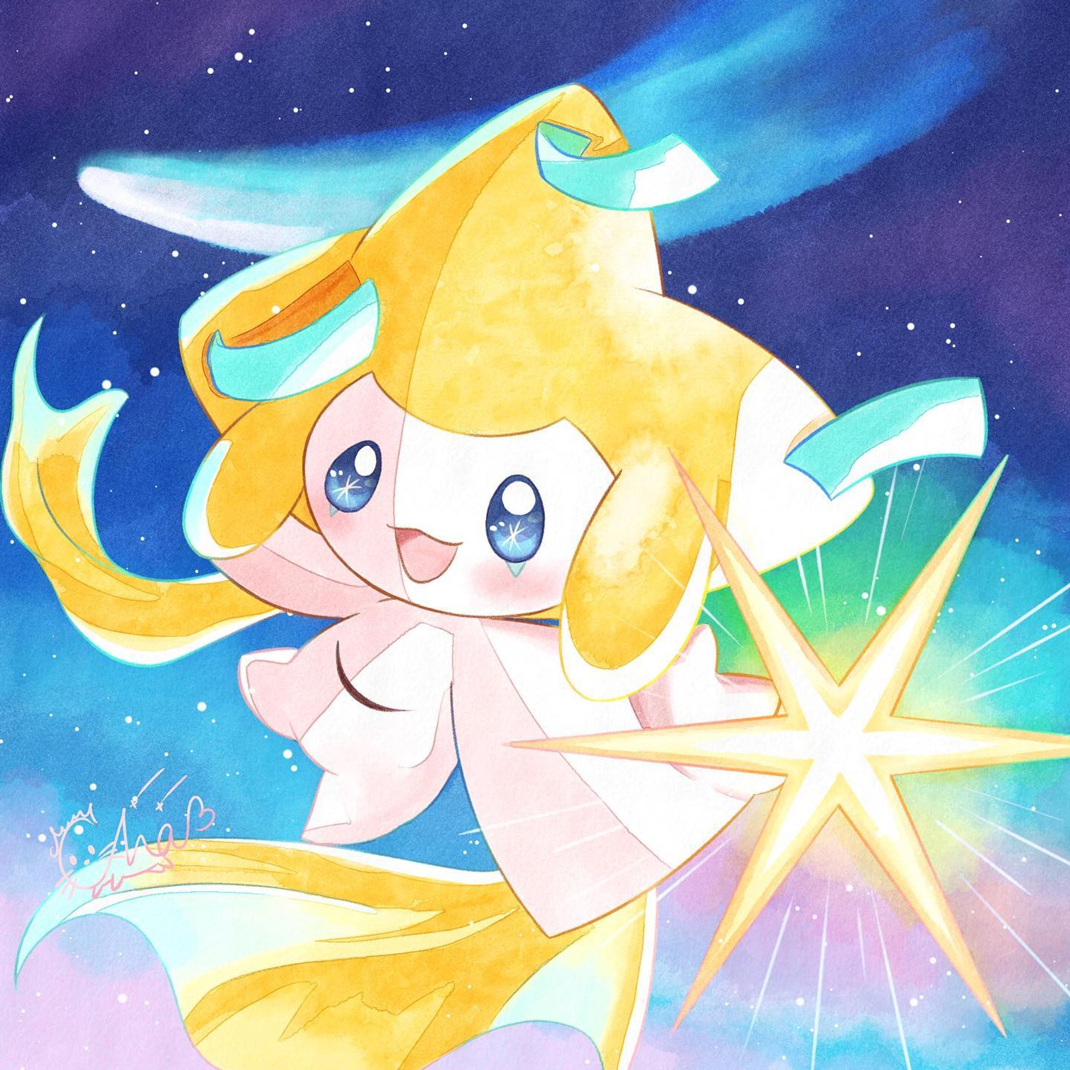 ボクに願って！！ 💫 (Wish Upon Me!!💫)

#ポケモン #ポケモンイラスト #イラスト #絵 #ポケモンファンアート #イラストグラム #いらすとぐらむ #イラストレーション #アート #デジタル水彩  #デジタル水彩画 #水彩 #ジラーチ #pokemon #pokémon  #pokemonfanart  #pokemonillustration #art #artwork #drawing #illustration #illustagram  #artgram #digitalart #digitalillustration #watercolor  #watercolorpainting #watercolorsillustration #jirachi-1