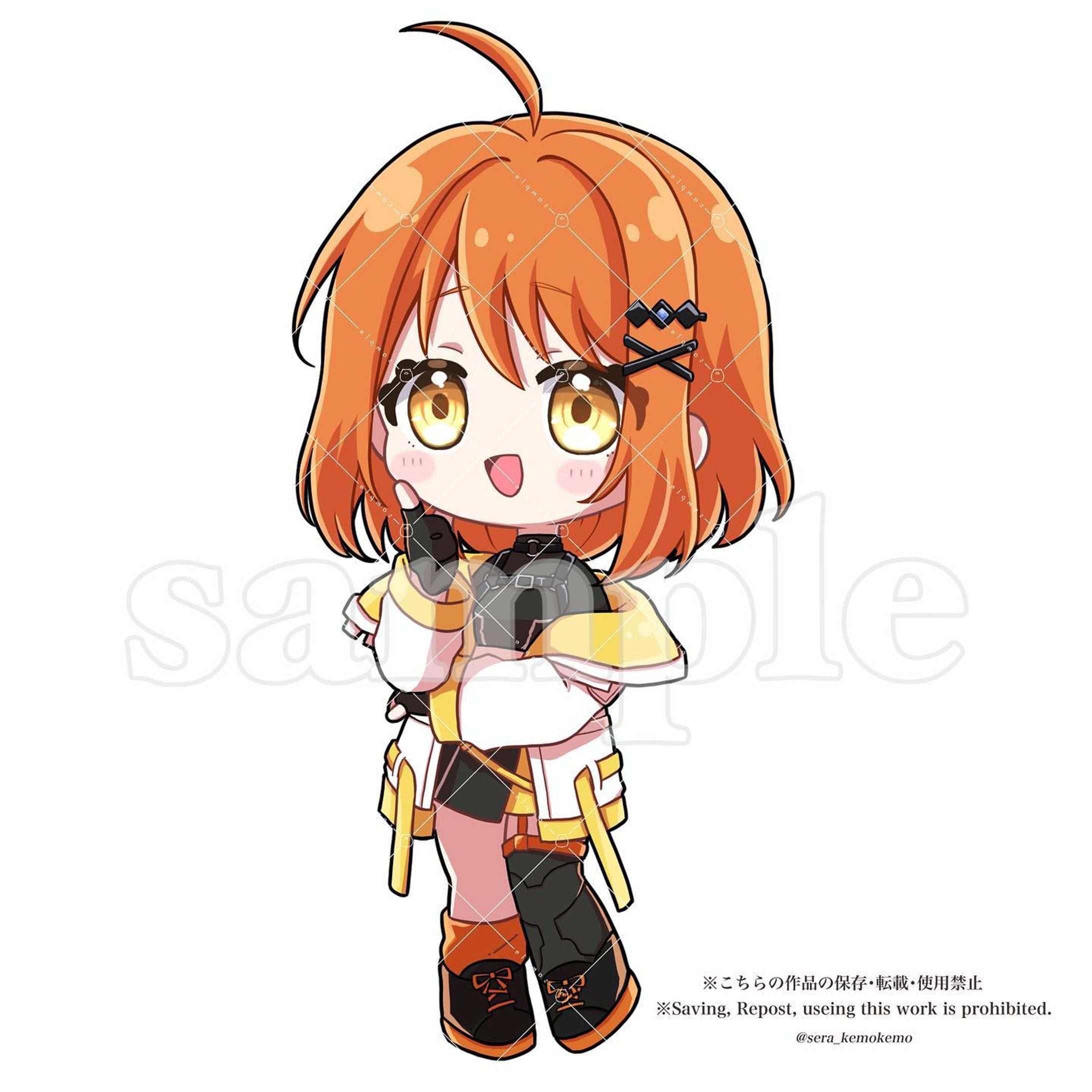 【ご依頼実績】SDイラスト/表情差分あり-1