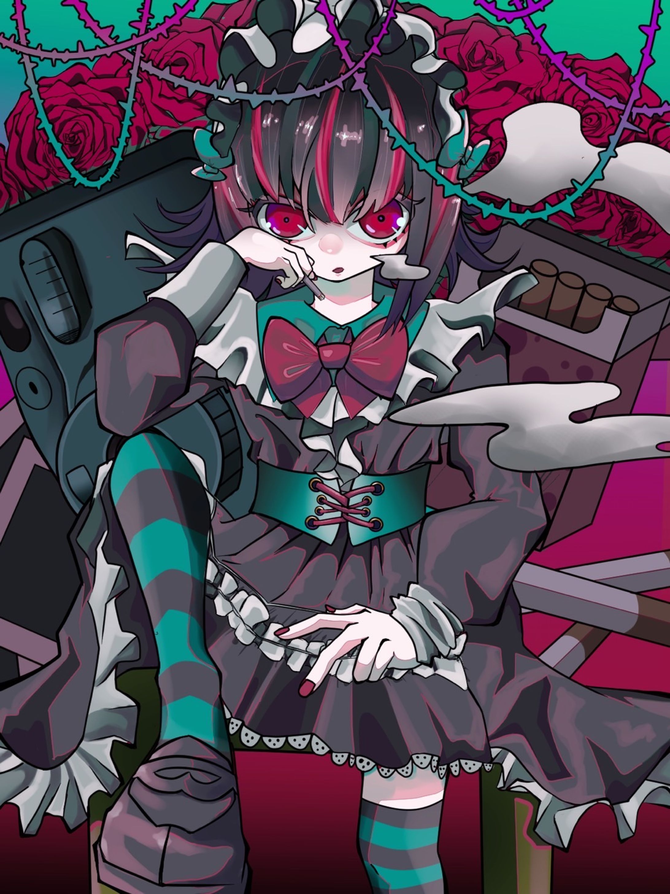 ヤニカスメイドちゃん-1