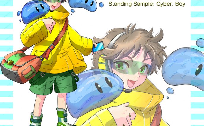 立ち絵見本3（サイバー少年）