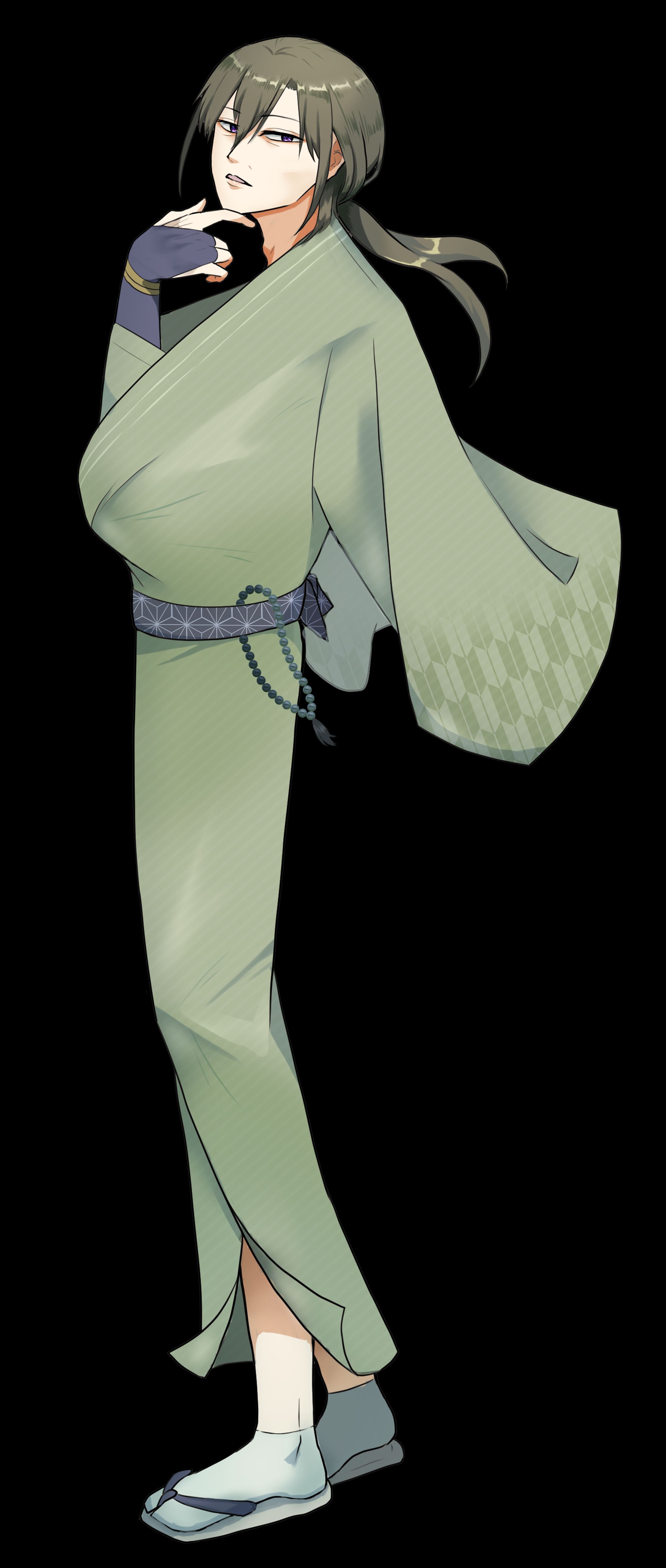 和装の男性立ち絵-1