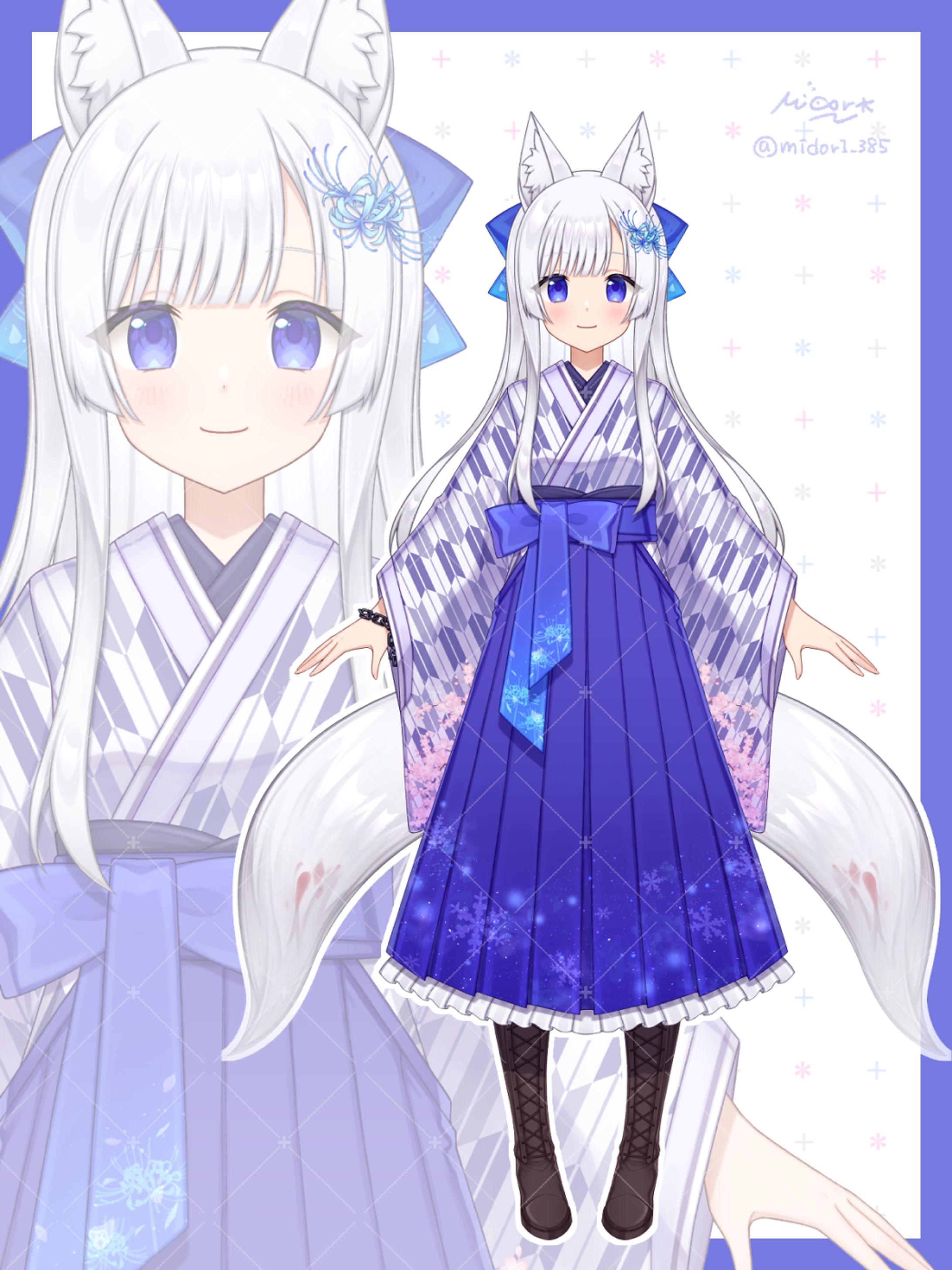 七葉雫様・七葉ラウ様 Live2D用立ち絵-1