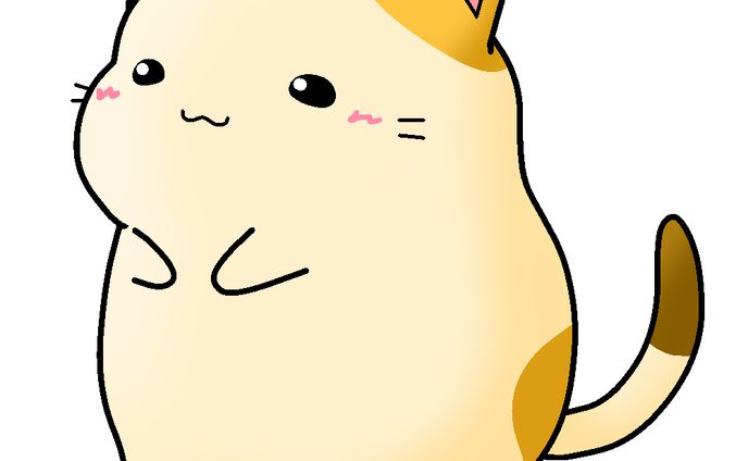 おもちねこ(起立)