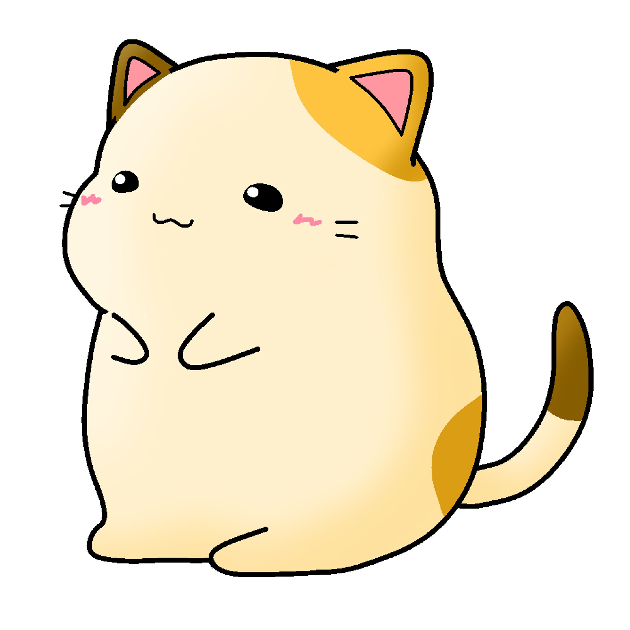 おもちねこ(起立)-1