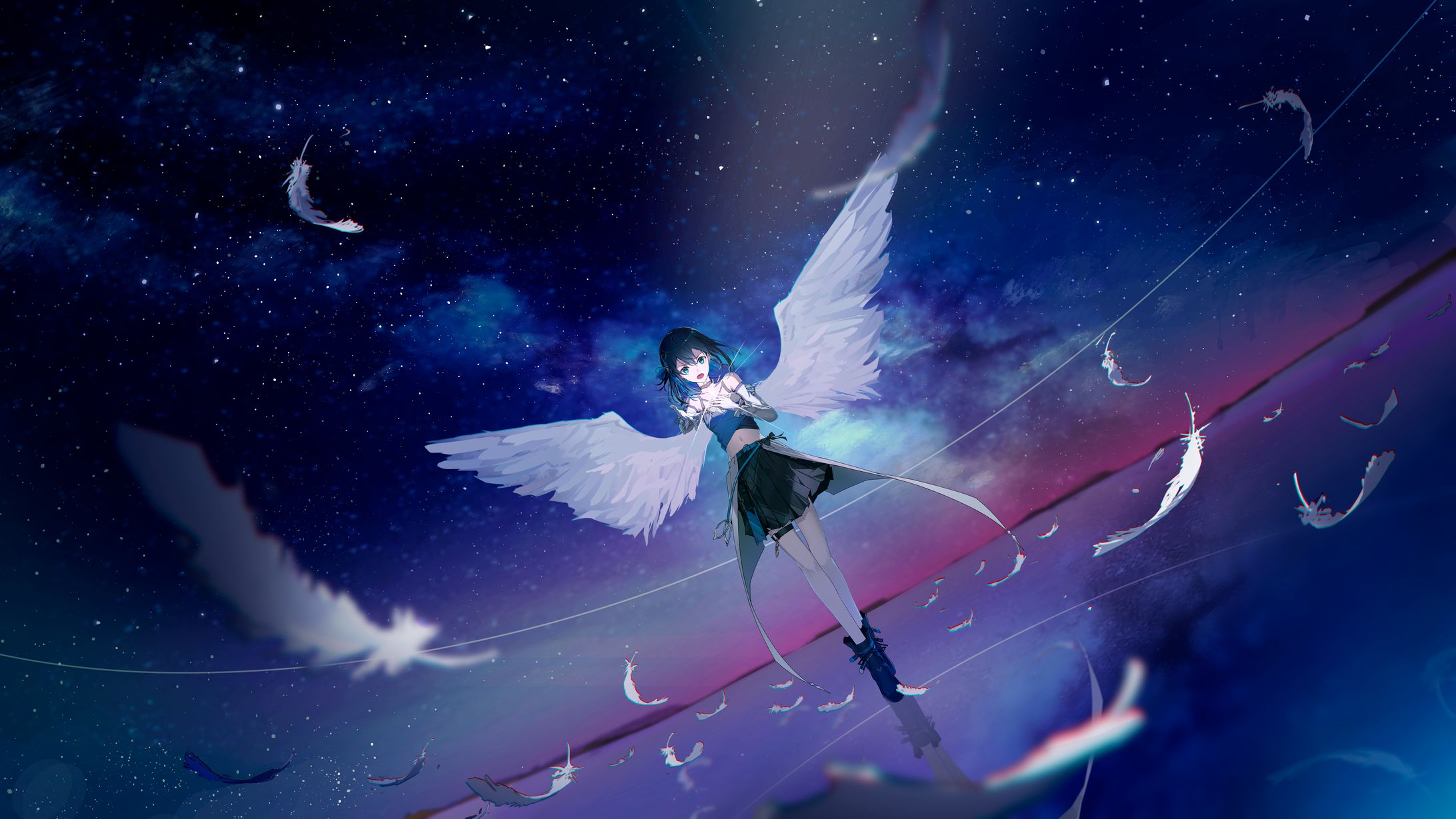 ganam様 「フェザーソング」MVイラスト、衣装デザイン-1