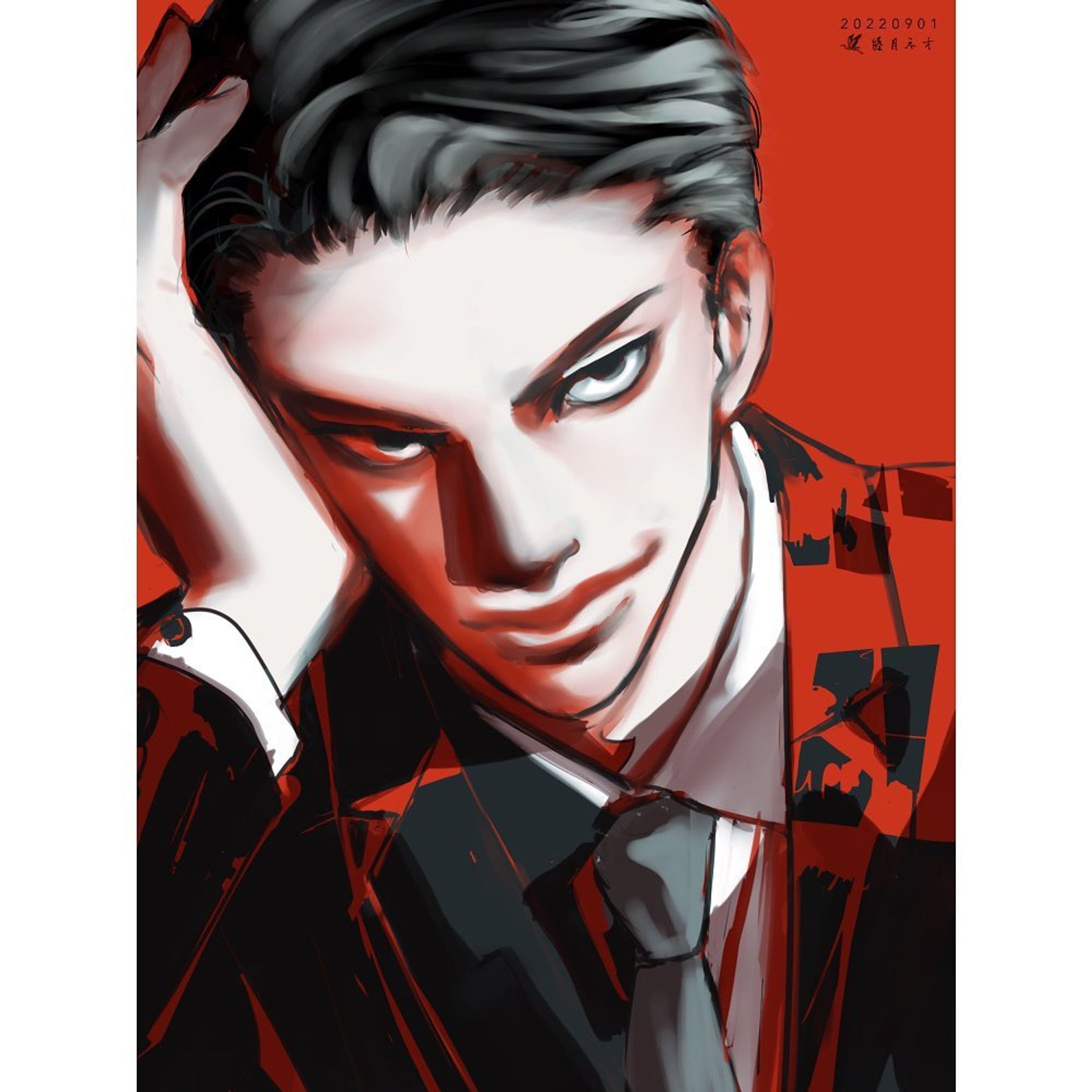 ヴィラン。

#絵 #イラスト #創作イラスト #漫画絵 #落書き #男性 #表情 #illustration #digitalart #digitalillustration #drawing #clipstudiopaint #doodle-1