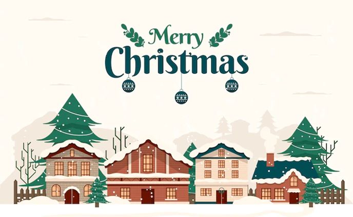vintage christmas town 23 2148770597