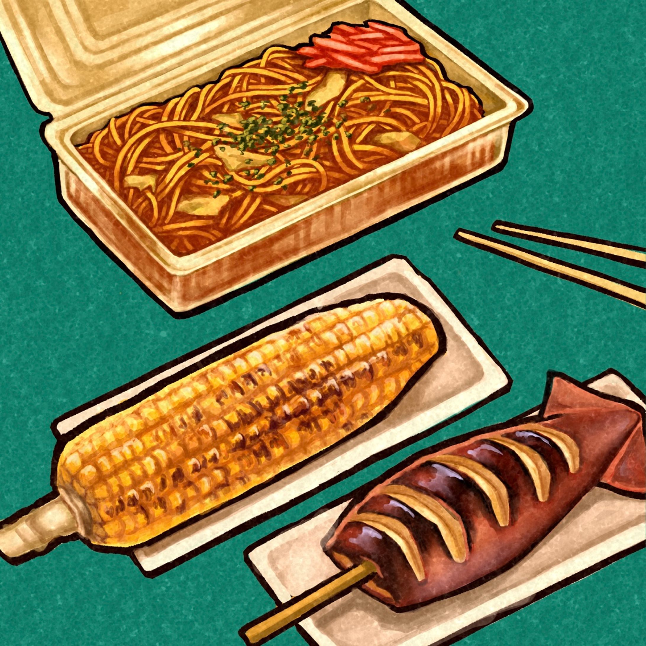 お祭り屋台飯-1