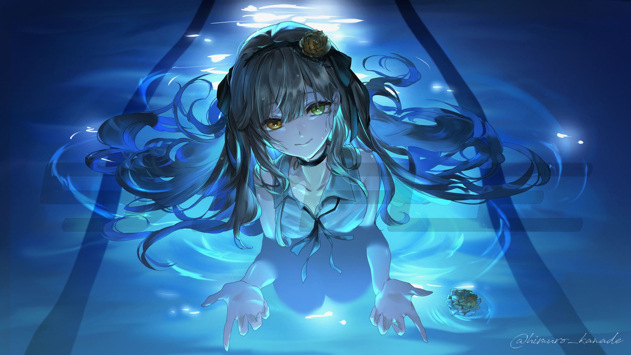 茨むあん様 IRIS OUT 歌ってみたMVイラスト -1