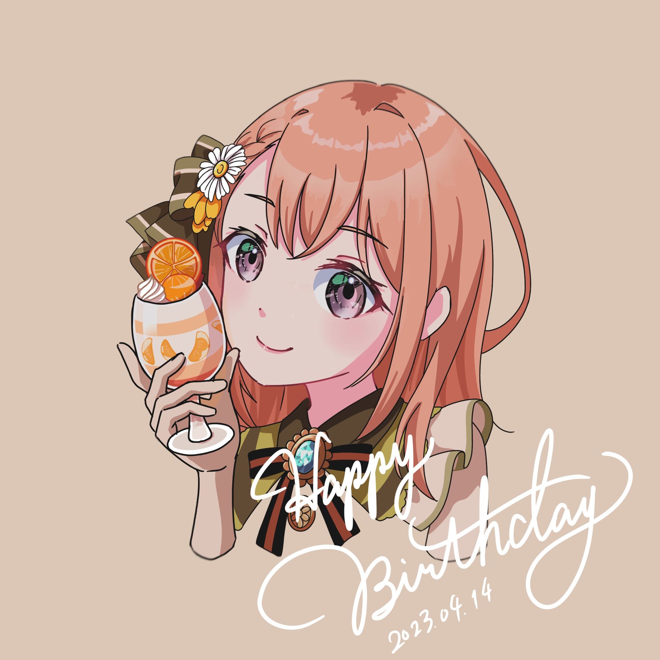 花里みのり 誕生日イラスト-1