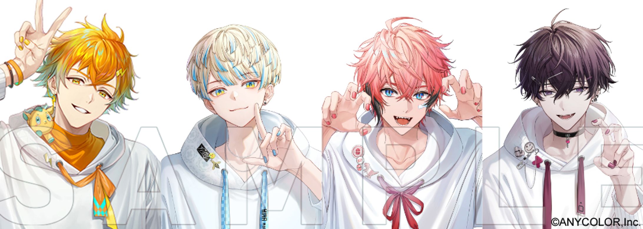 『にじネイル Bright』グッズ用イラスト-1
