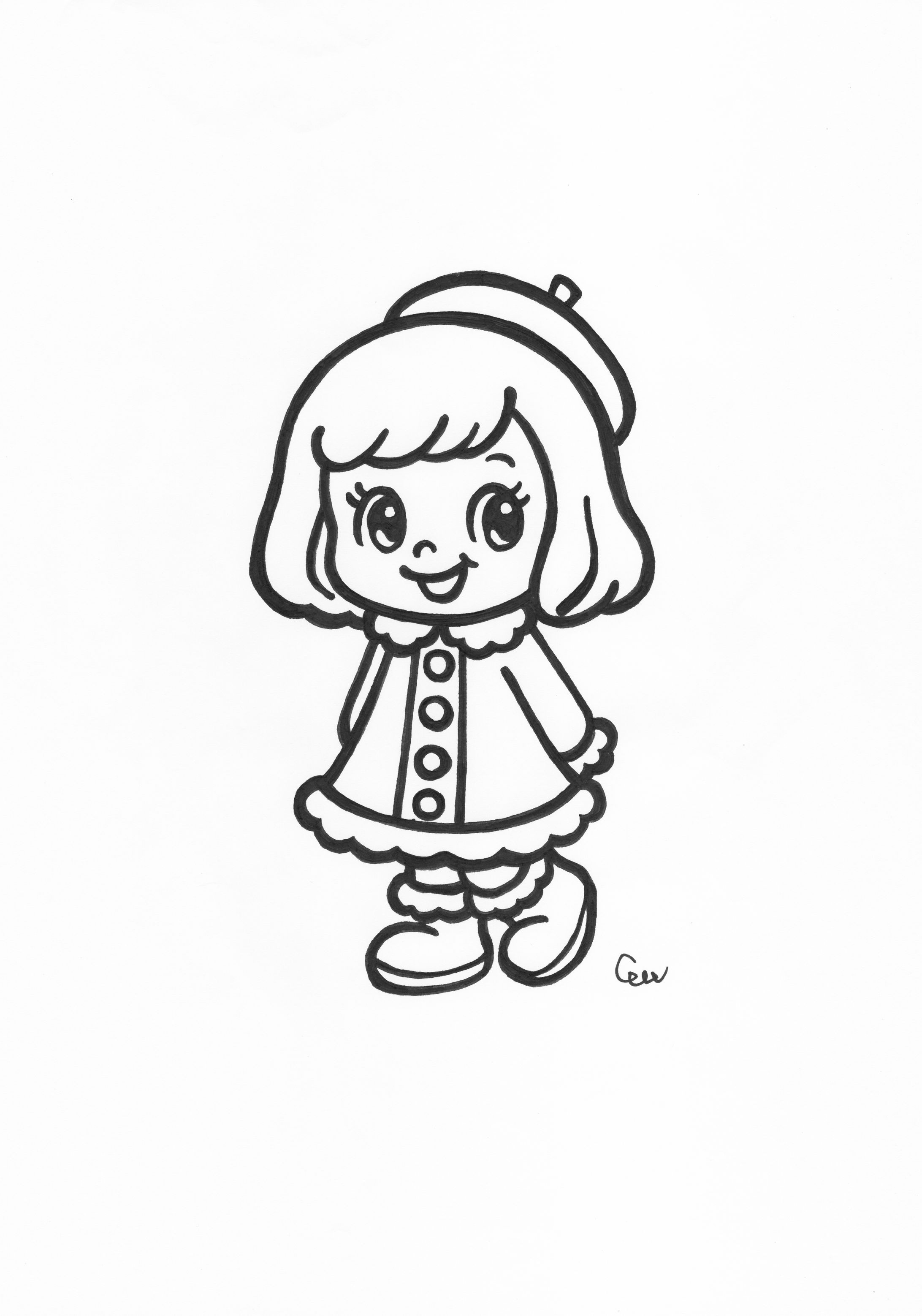 ステッカー用イラスト(原画)-1