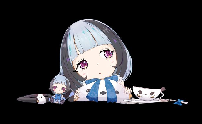 白玉じゅり２周年記念絵