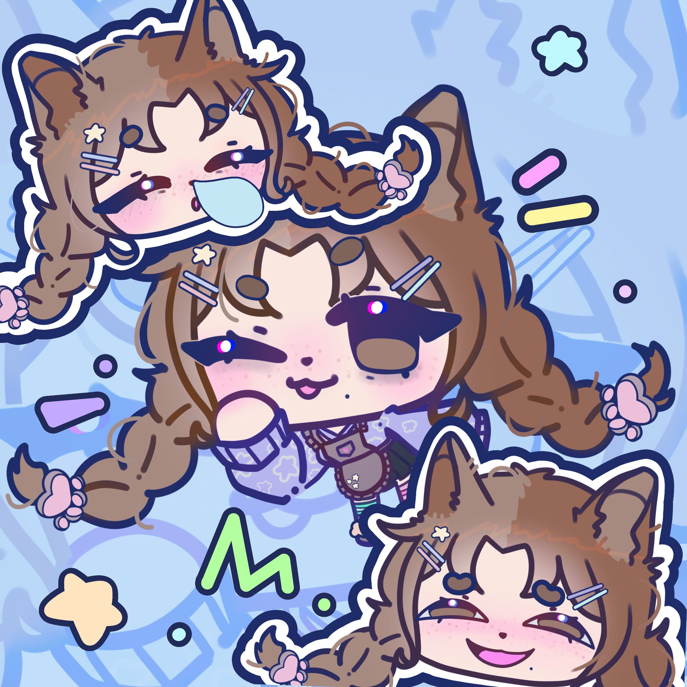 Chibi Sticker Collage Sheet-1