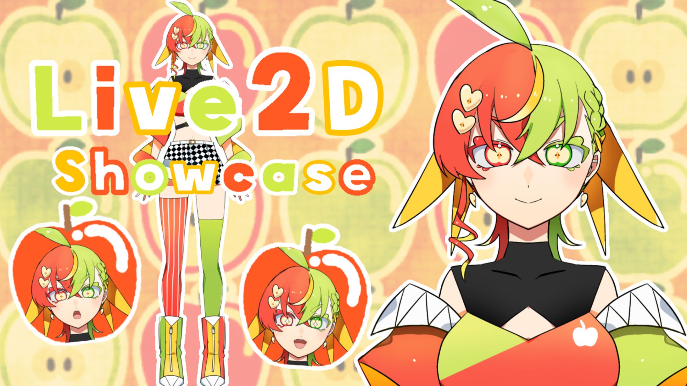 【魂募集モデル】りんごモチーフの女の子-1