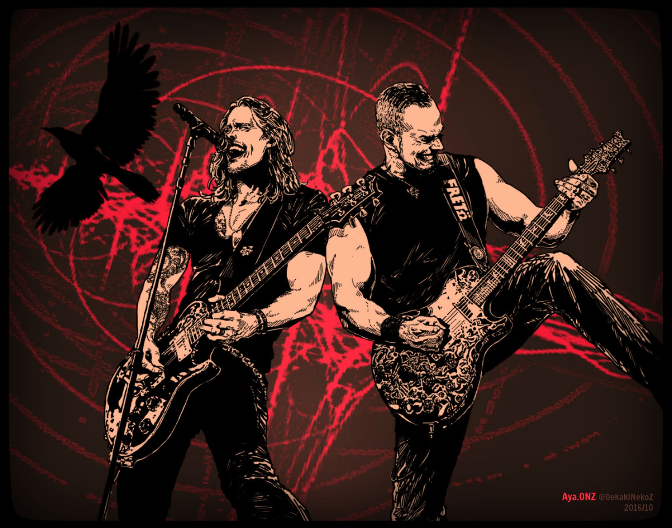 ALTER BRIDGE - THE LAST HERO TOUR BANNER, PICTURE SCROLL-1