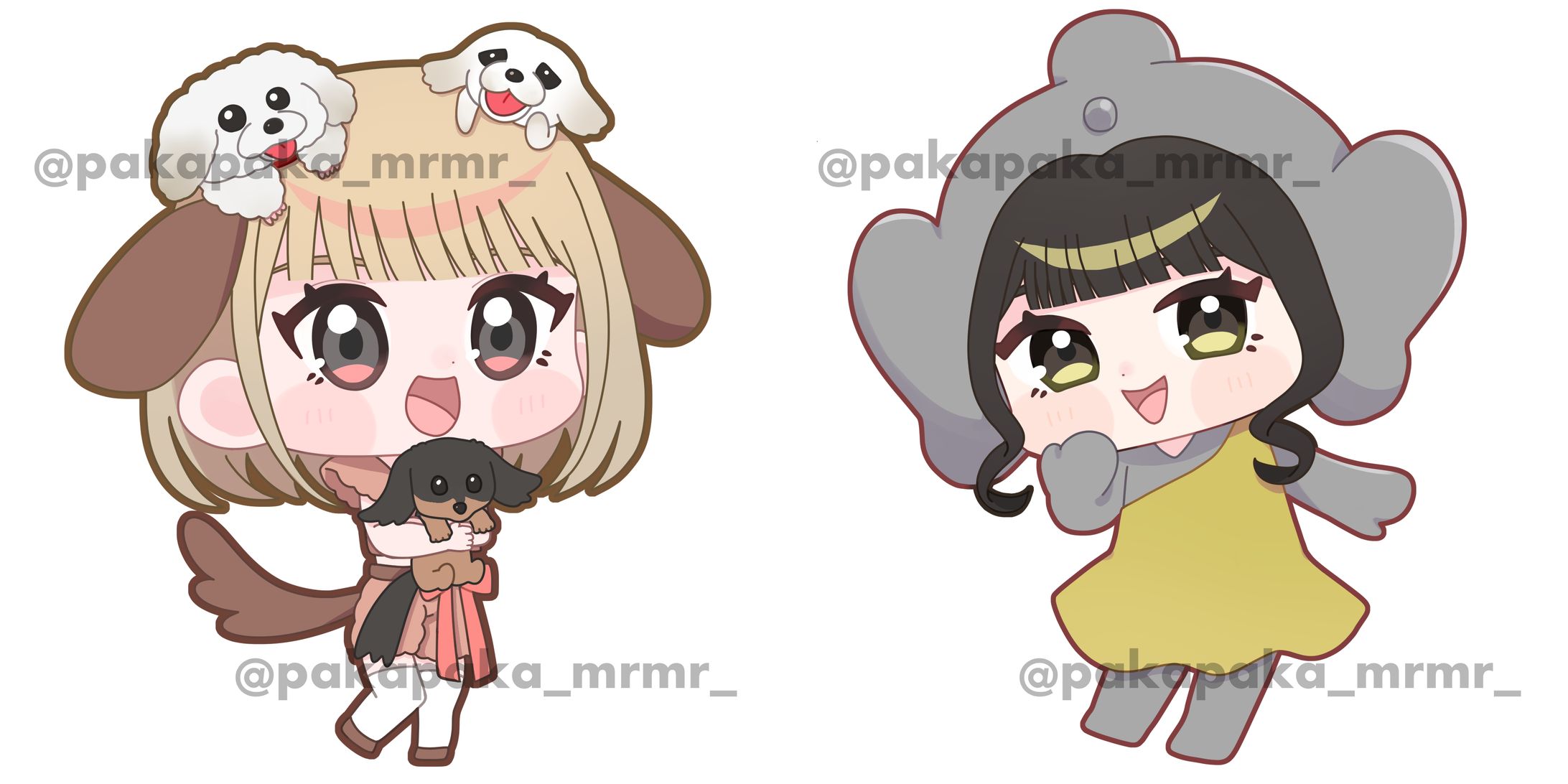 【ご依頼】「とわる」様 グッズ用イラスト-1