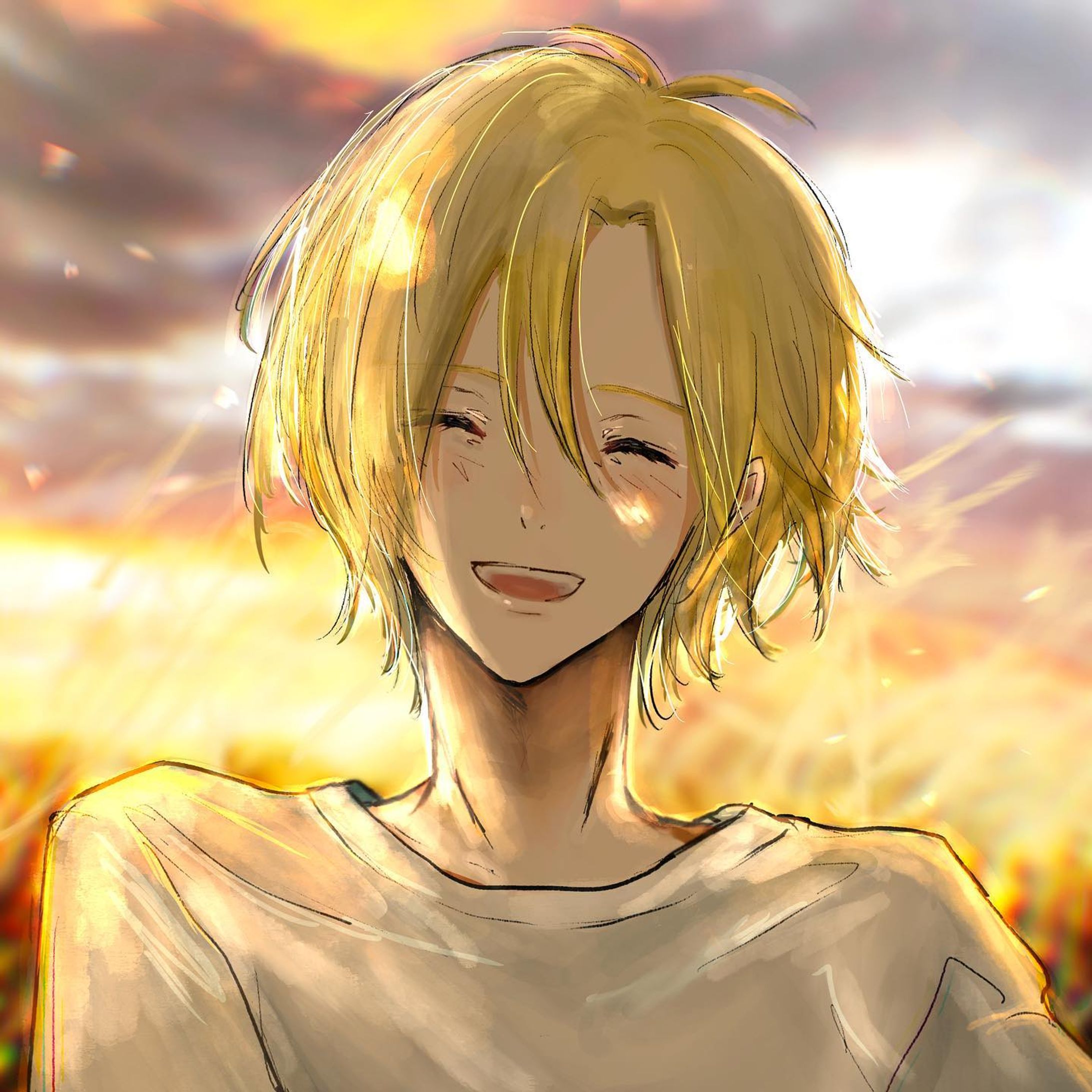 🍌🐟

描く予定なかったのに描いてしまいました。
いつもよりはアニメ塗りっぽい、、はず！！

#アッシュリンクス
#バナナフィッシュ
#bananafishfanart
#ライ麦畑でつかまえて-1