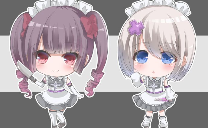 (SD)ヤンデレメイドちゃんとメンヘラメイドちゃん
