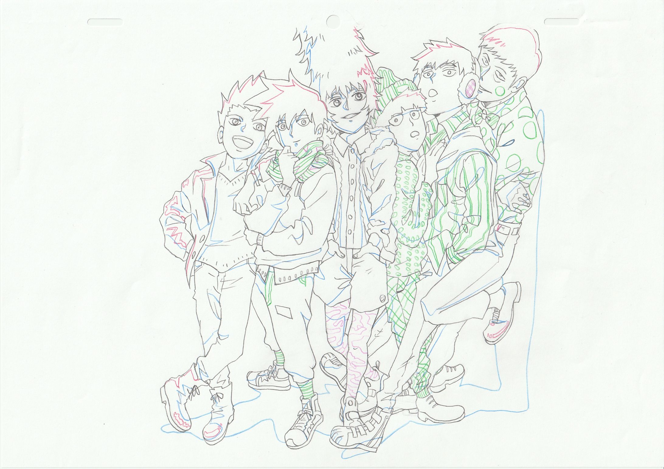 模写2枚/クリンナップ1枚　モブサイコ100-1