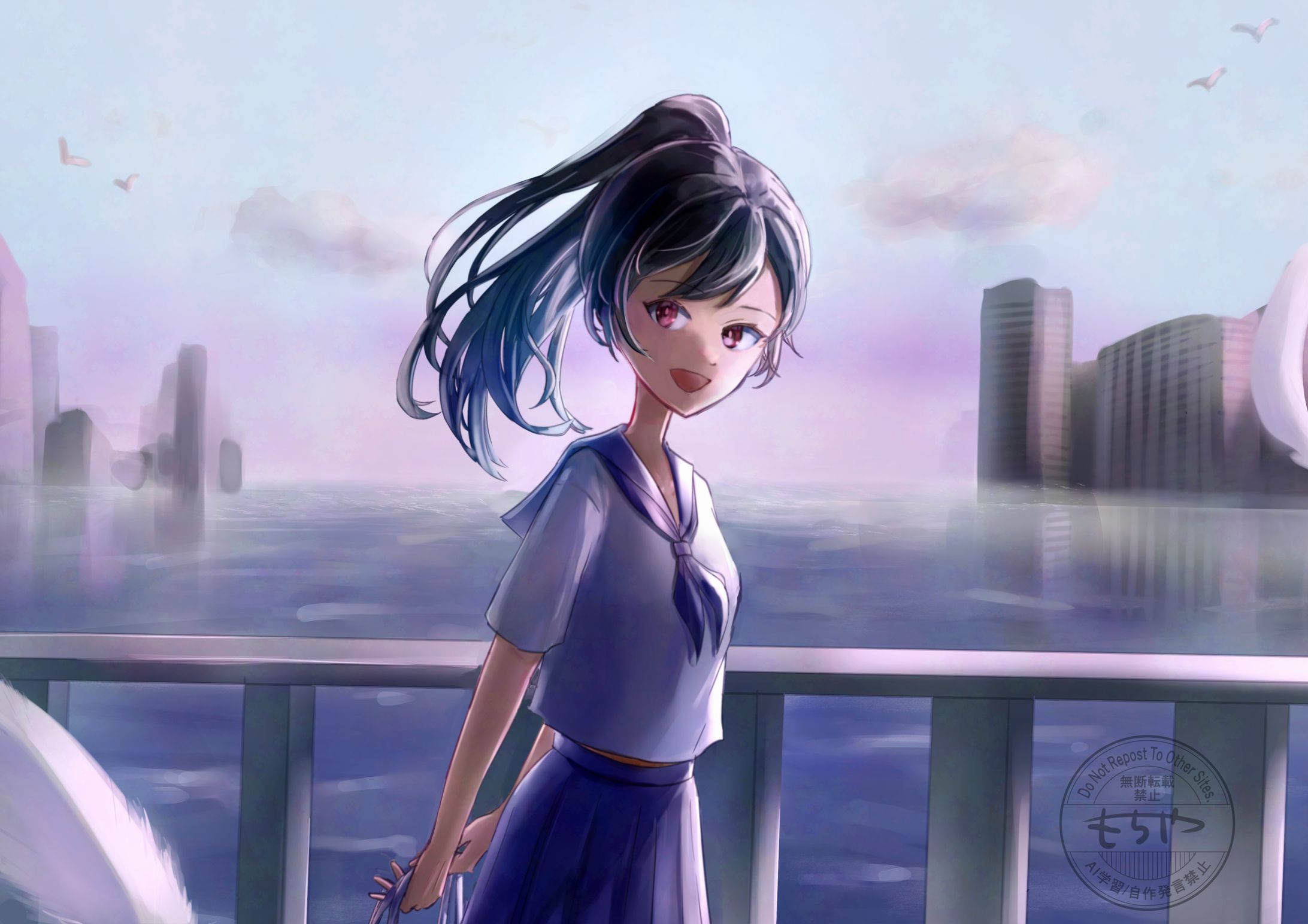【オリジナル】朝練前-1