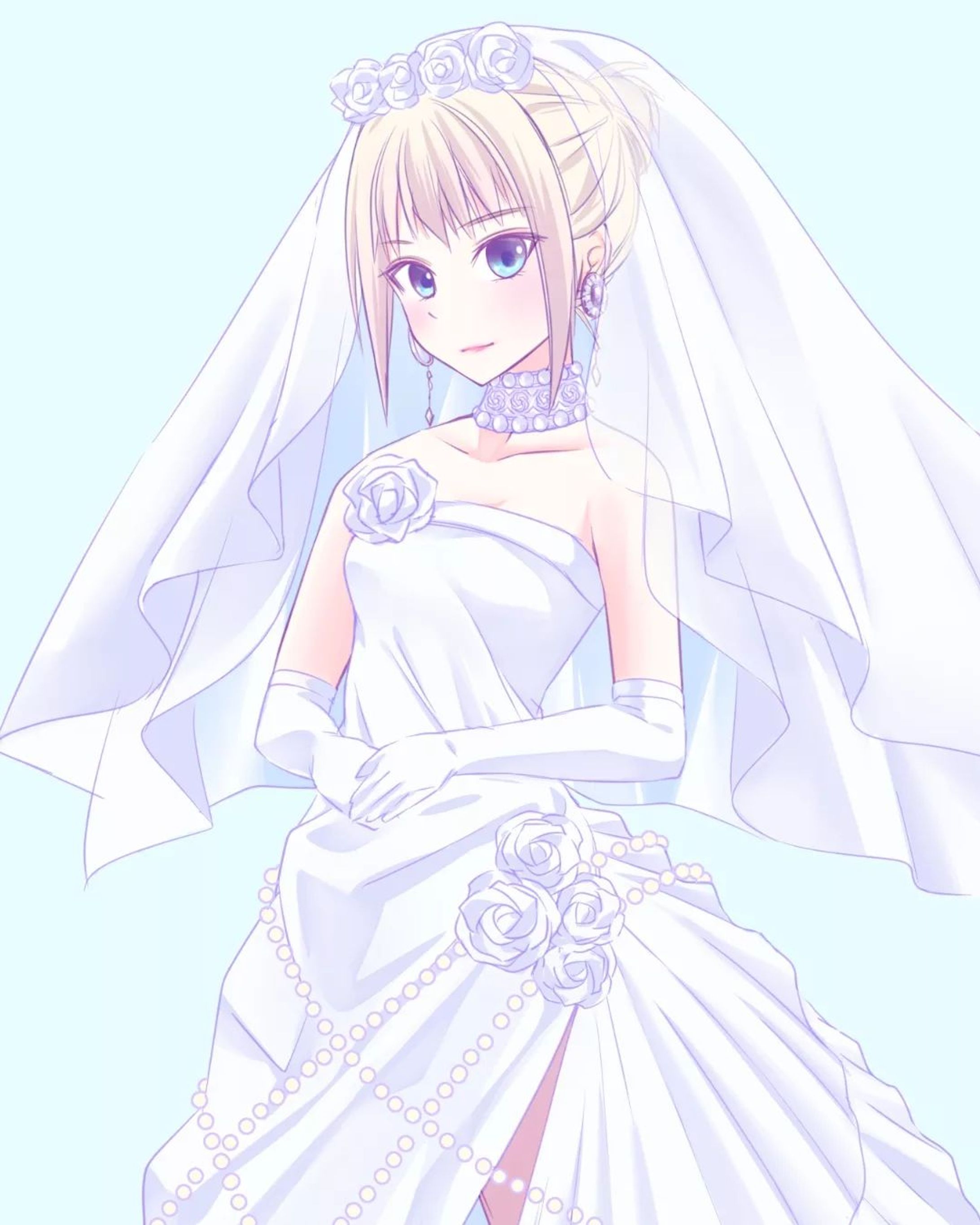 wedding
#イラスト #ウェディングドレス-1
