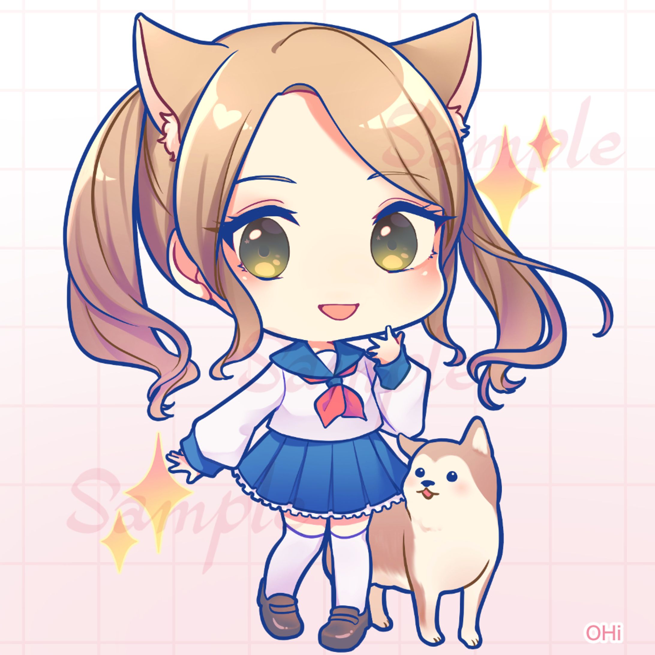 ミニキャライラスト（まめもっっっち様）-1