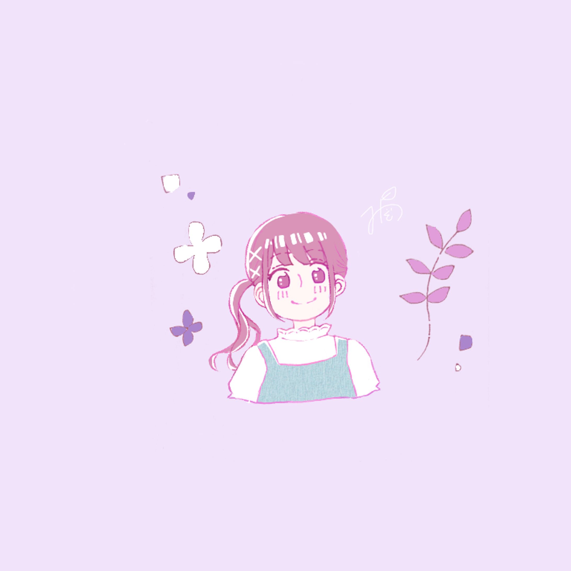 サイドポニーの女の子-1