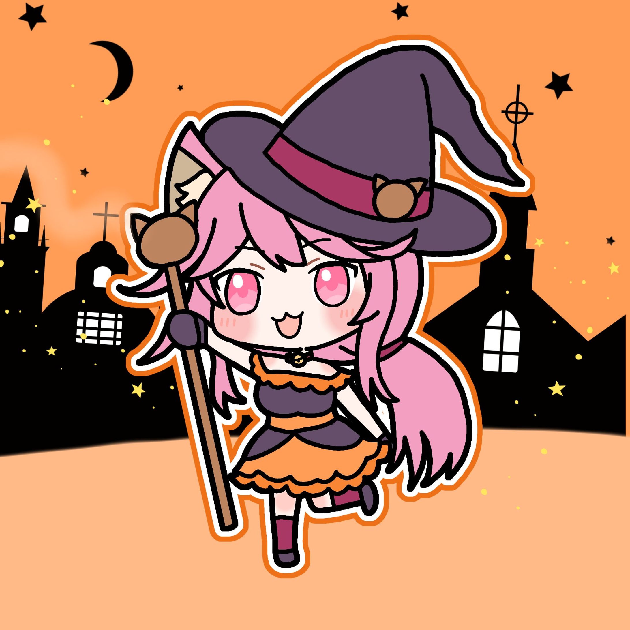 姫宮レーニャちゃんハロウィンイラスト-1