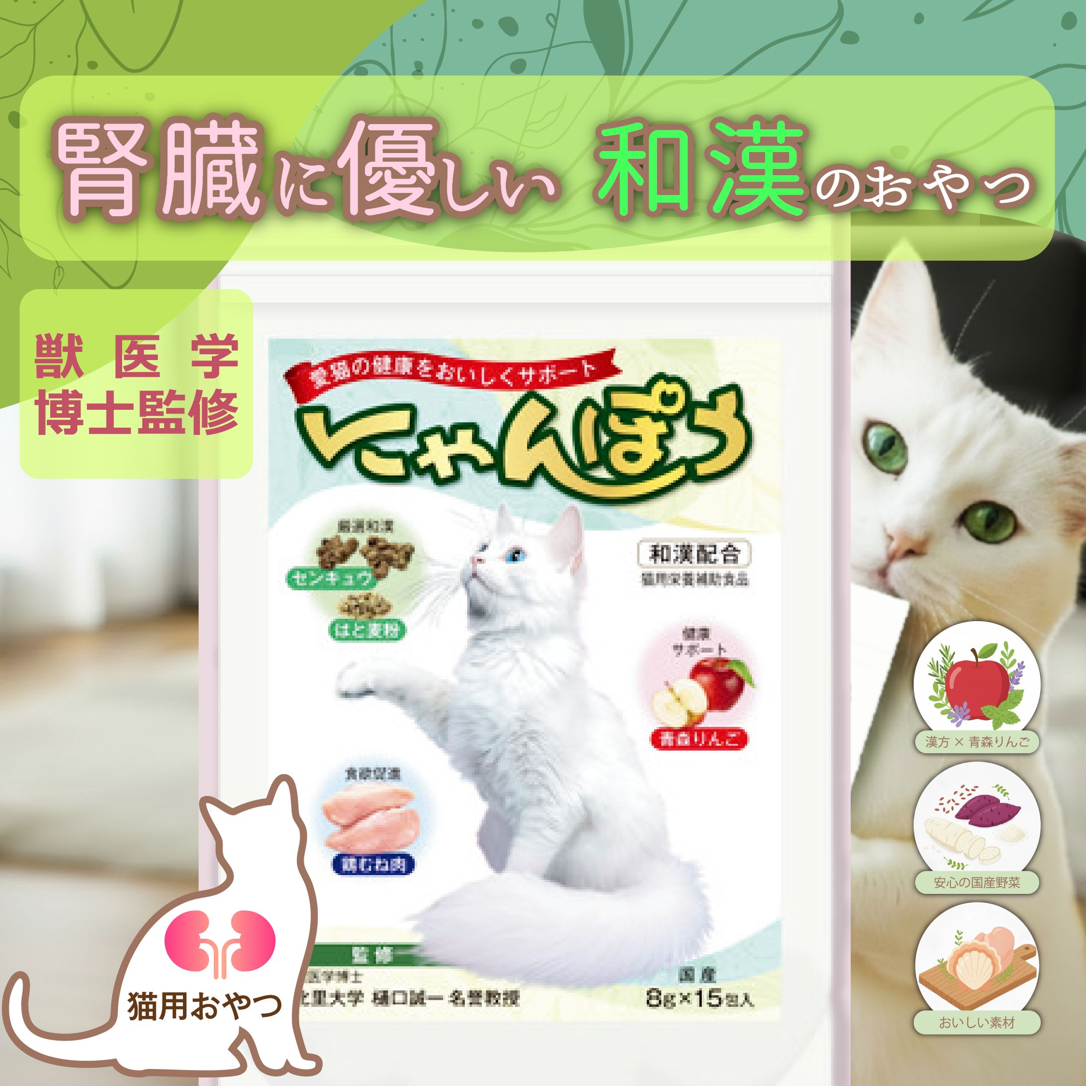 漢方入り猫のおやつ「にゃんぽう」バナー-1