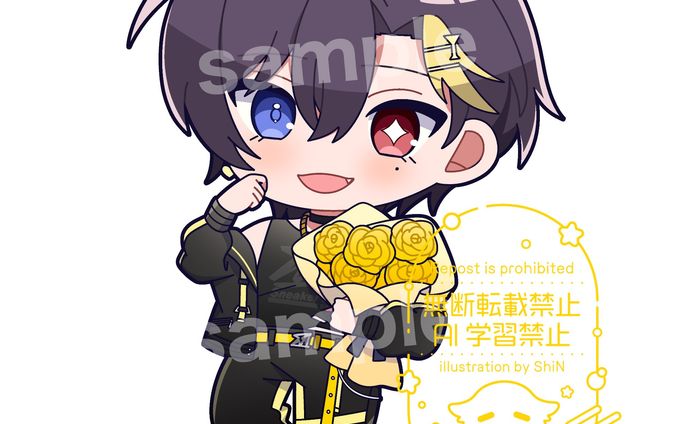 だいきり BIRTHDAY GOODS 2025　ミニキャライラスト