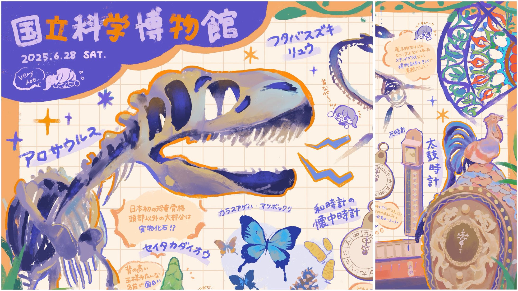 科学博物館イラストルポ-1