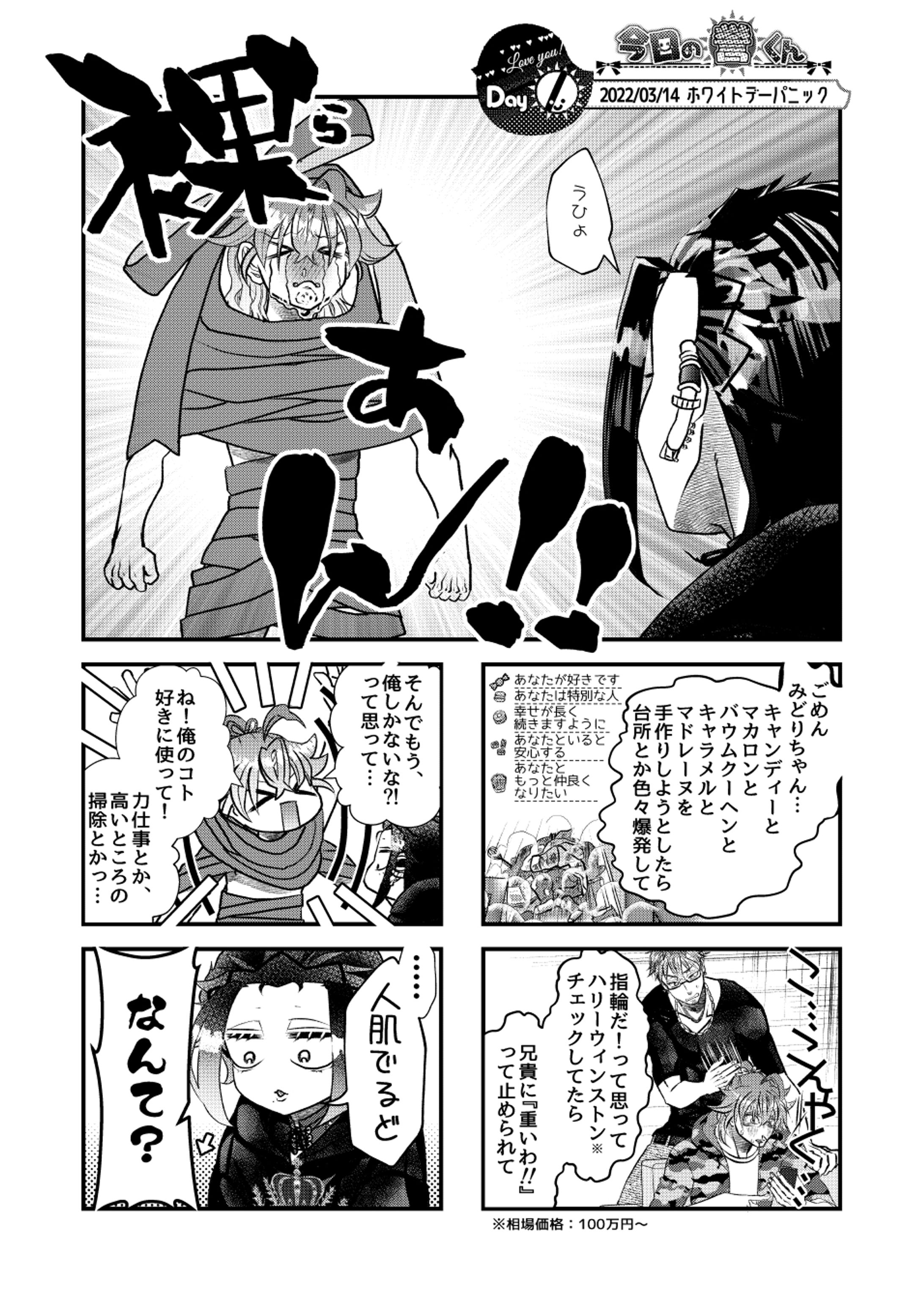 【創作BLミニ漫画】ホワイトデー-1