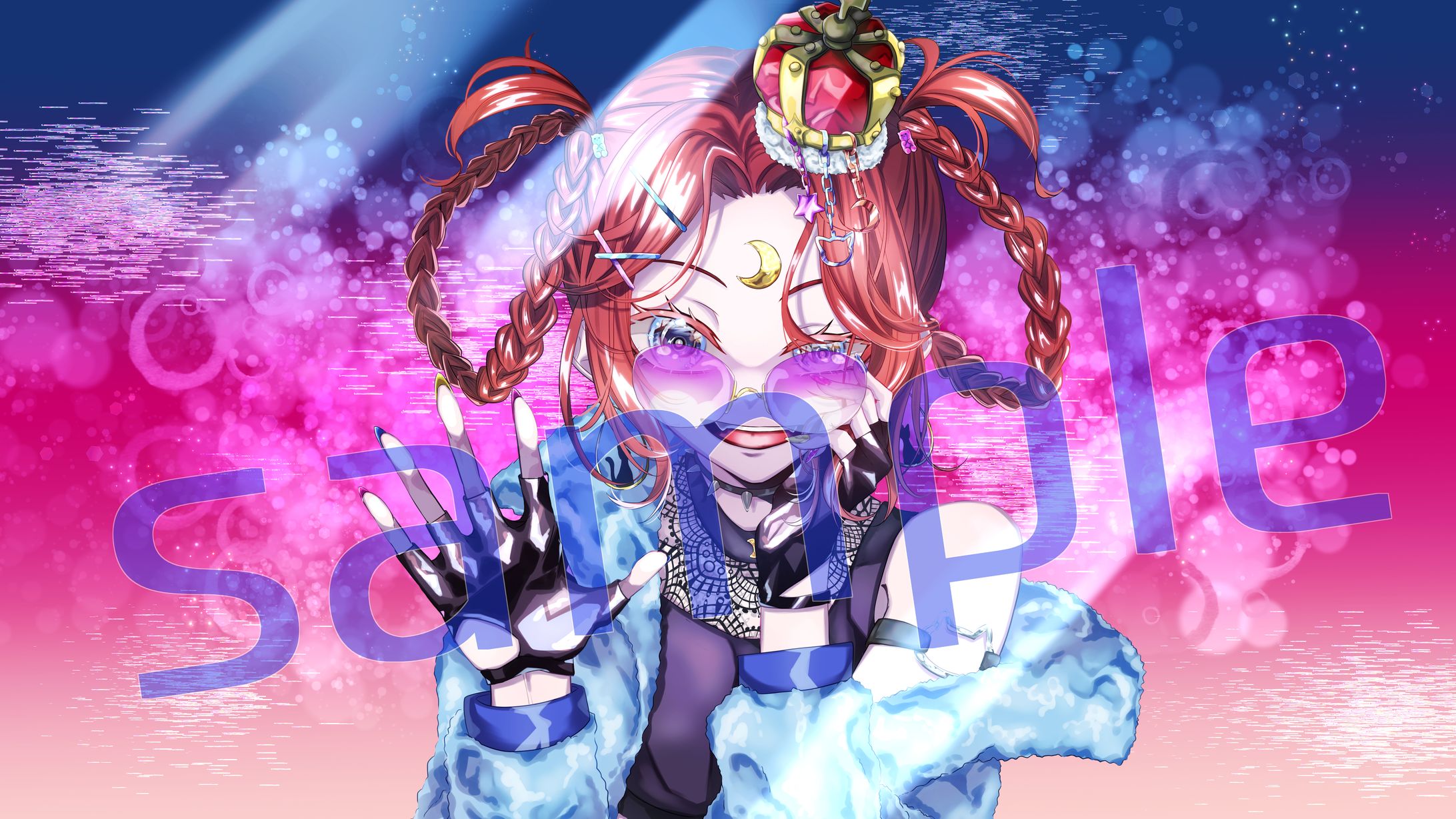 あかつきあみ様歌ってみた一枚イラスト-1