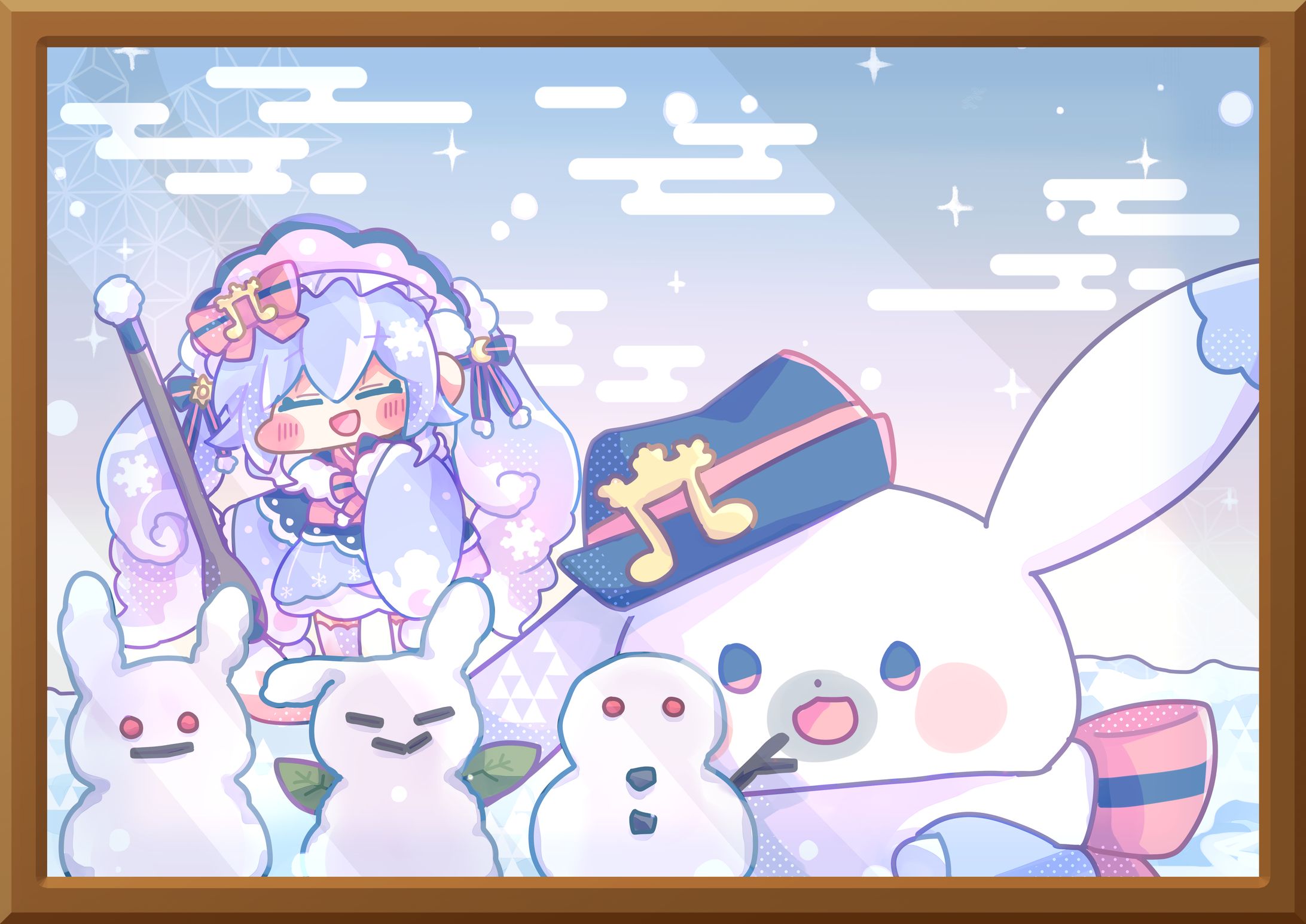 窓に飾る冬の贈り物-1